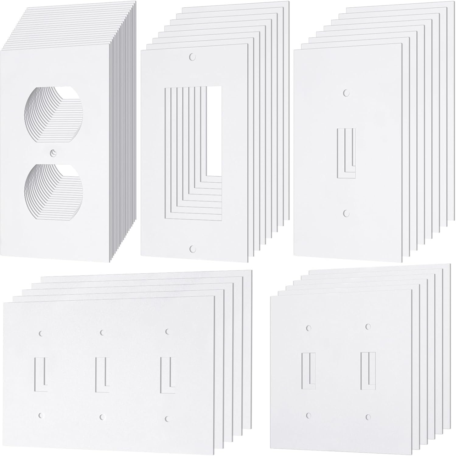 Tondiamo 46 Pack Outlet Insulation Pads, Wall Plate Foam Sealers