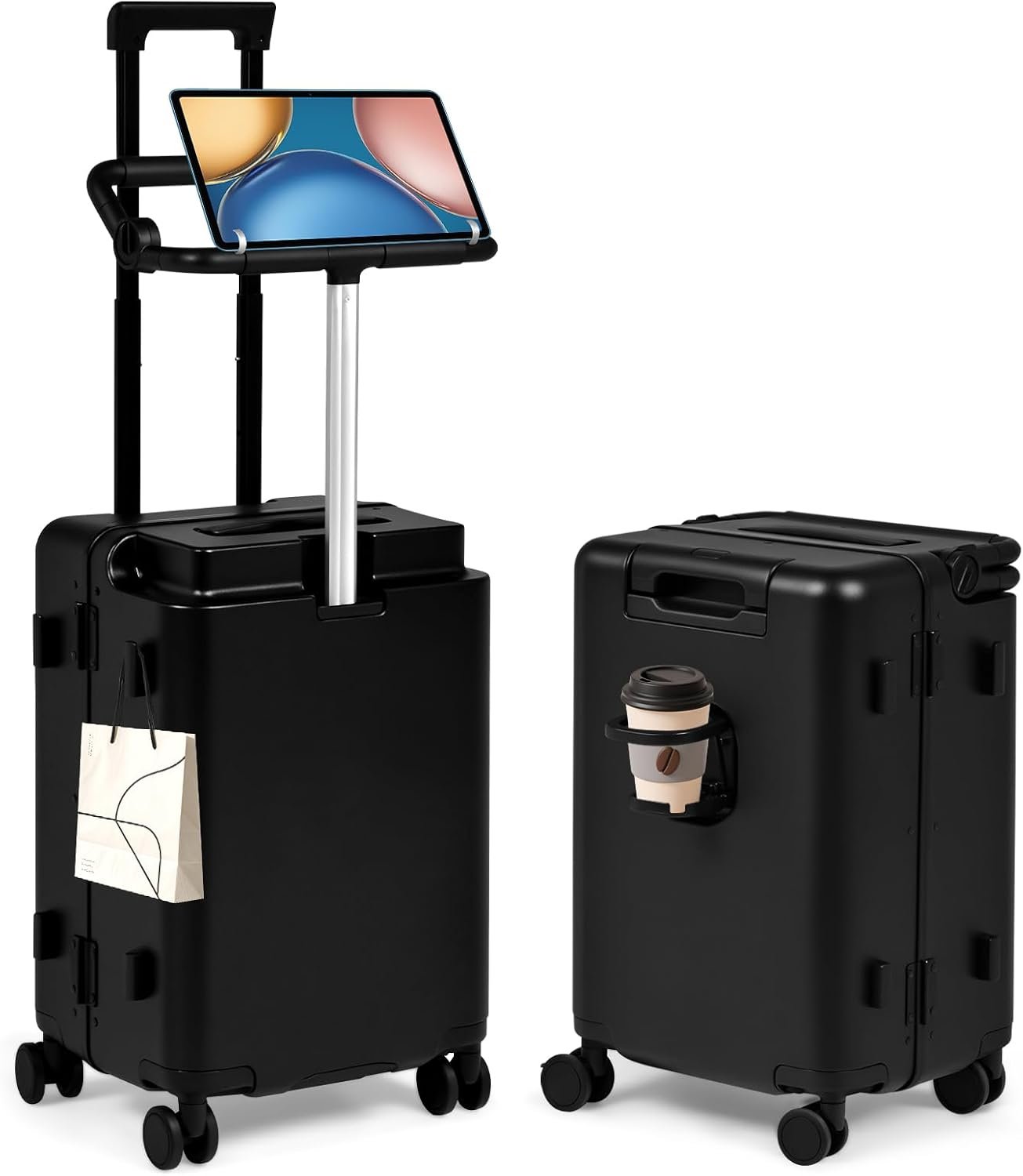 smilesun 20″ Kids Ride On Suitcase with Adjustable Fence, Luggage with Seat