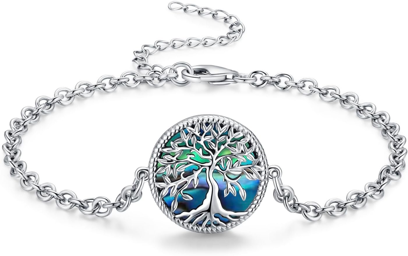 Aniu Tree of Life Bracelet S925 Sterling Silver Tree Bracelet Jewelry Gifts