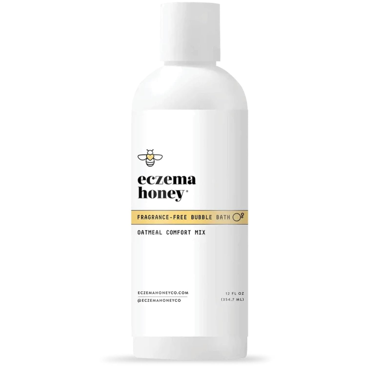 ECZEMA HONEY Fragrance-Free Oatmeal Comfort Bubble Bath (12 Oz)