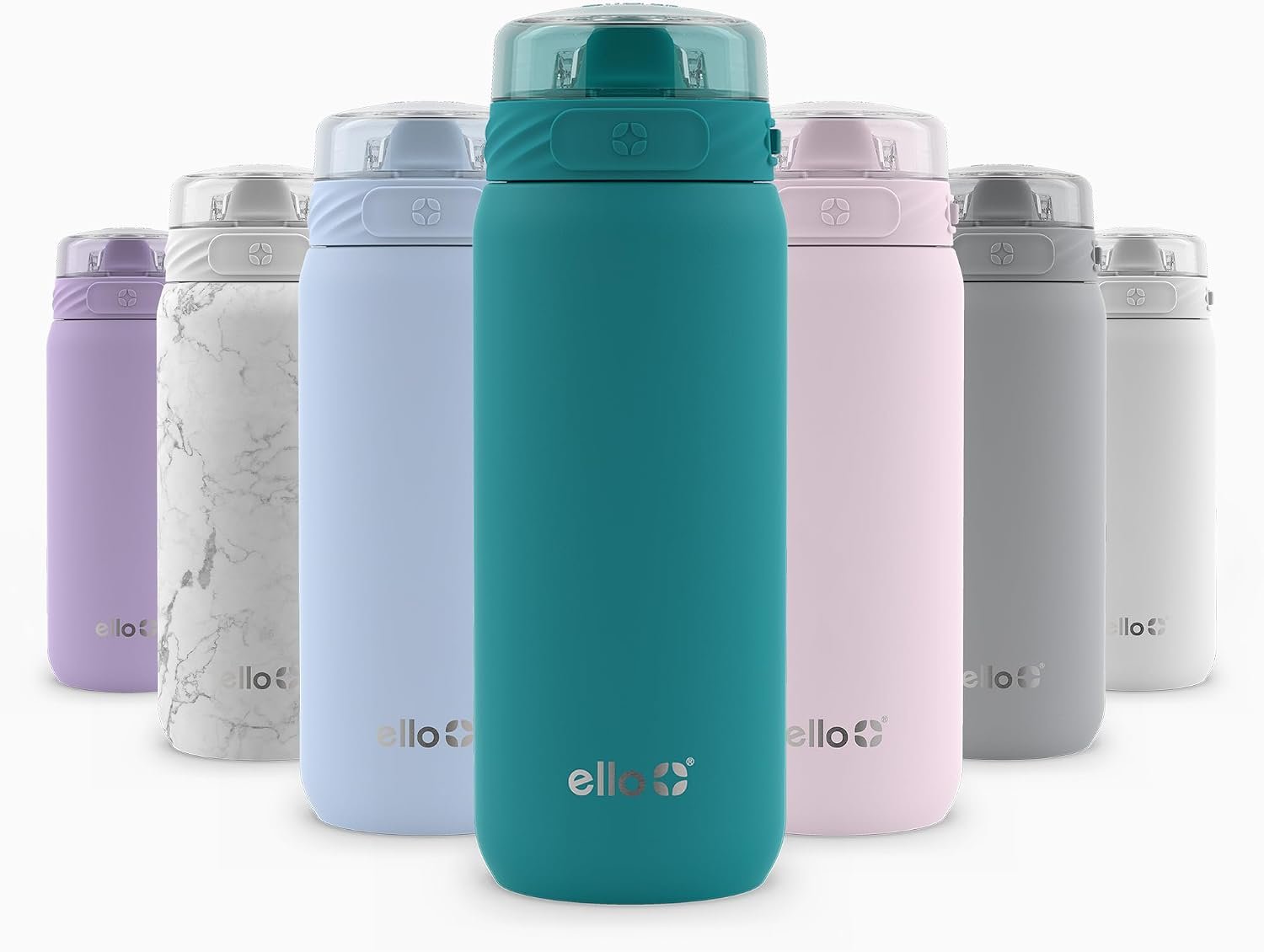 Ello Cooper 18oz Insulated Stainless Kids Water Bottle with Straw, Antigua