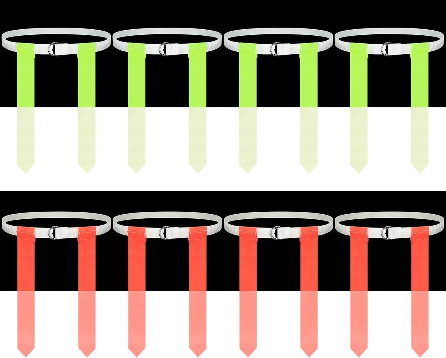 Glow in The Dark Flag Football Belts, for Day & Night