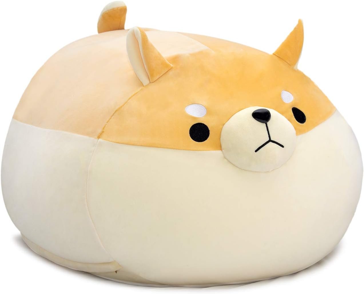 CUEBEAR Stuffed Animal Storage Bean Bag Chair Cover Yellow Dog, XX-Large