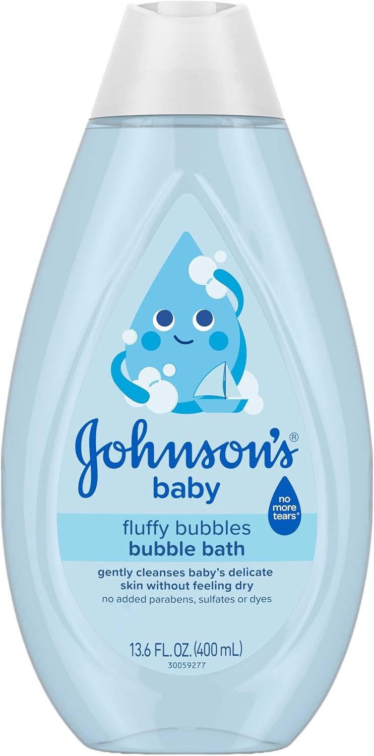 Johnson’s Baby Fluffy Bubbles Bubble Bath, No More Tears, 13.6 fl oz