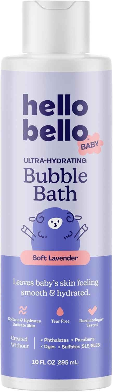 Hello Bello Baby Bubble Bath, Soothing Soft Lavender Scent, 10oz