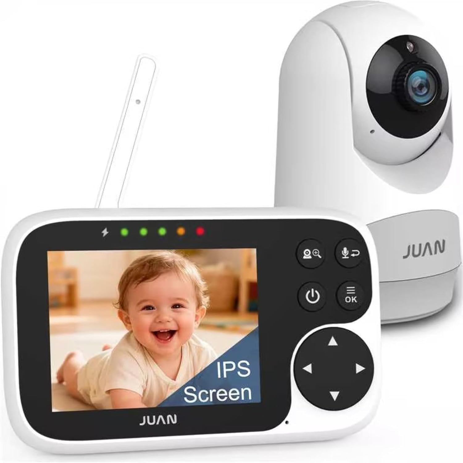 JUAN Baby Monitor with Camera and Audio, No WiFi 100% Private