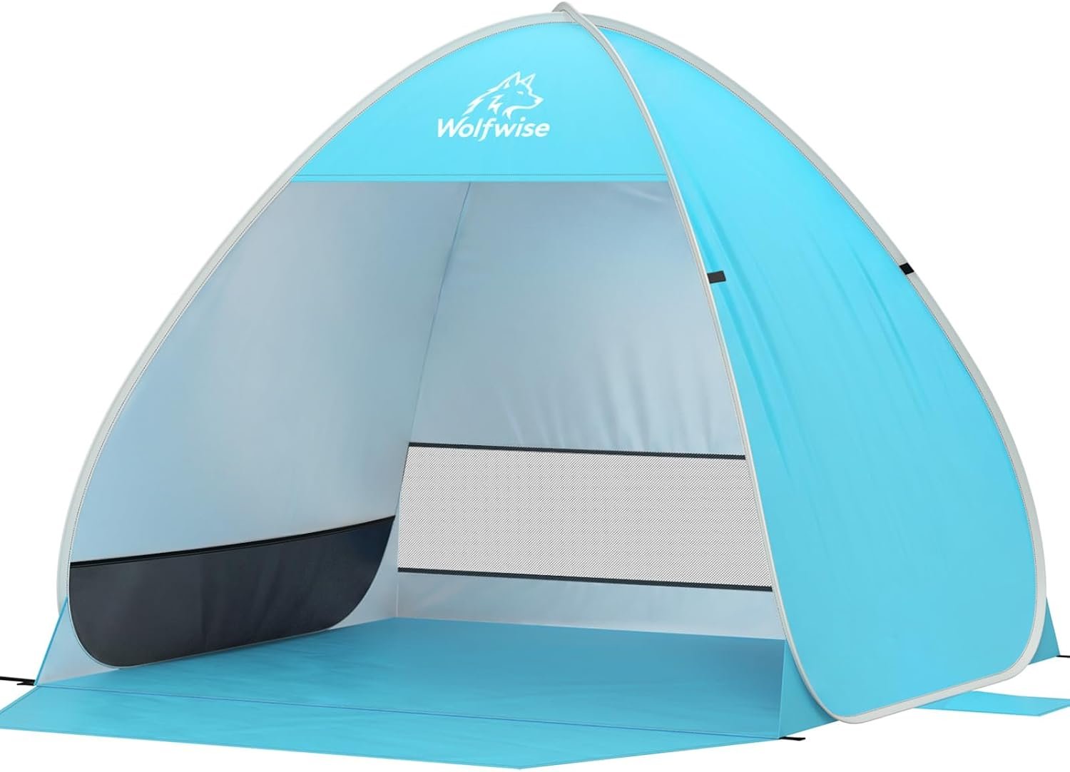 WolfWise Pop up Beach Tent Sun Shelter, 1-2 Person Beach Shade Canopy