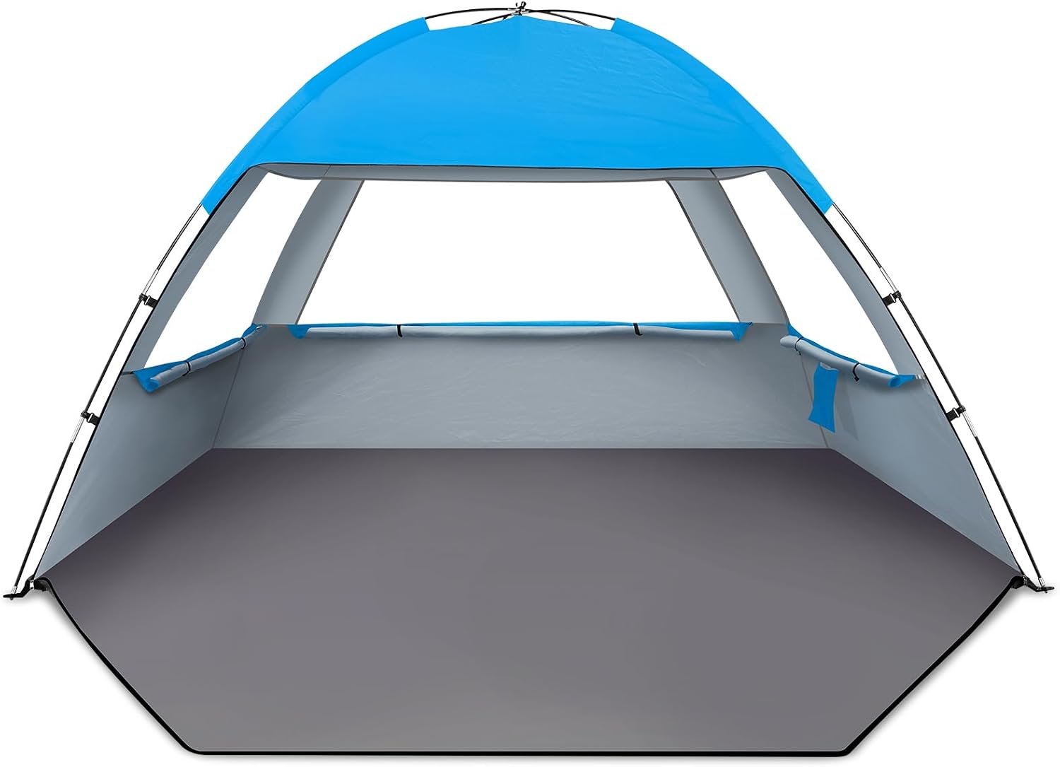 Venustas Beach Tent Sun Shelter for 3/4/6/8 Person, UPF 50+ UV Protection Beach Canopy, Lightweight and Easy Setup Cabana, Portable Shade Tent