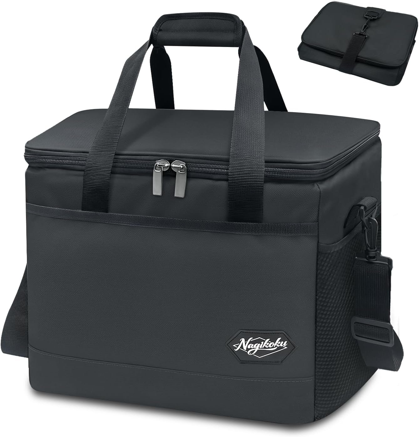 Soft Sided Cooler Bag Insulated Leakproof,24/48Cans Large Collapsible Cooler Portable for Beach, Picnic, Camping, Travel