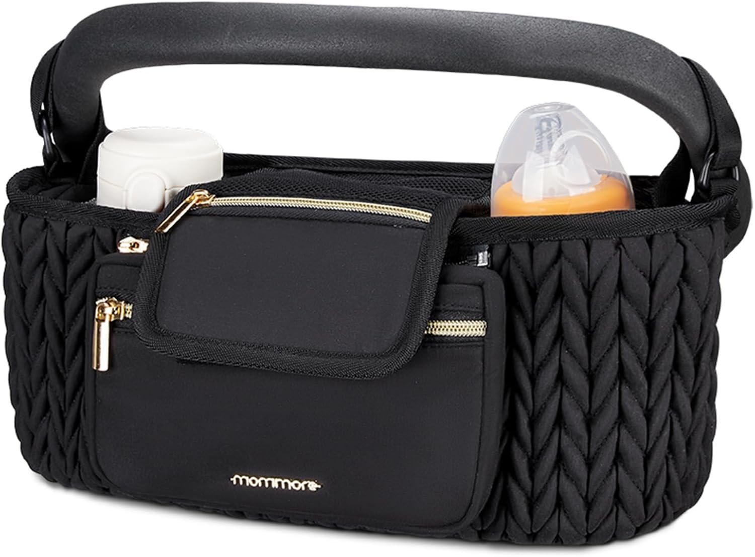 mommore Universal Stroller Organizer with Insulated Cup Holders
