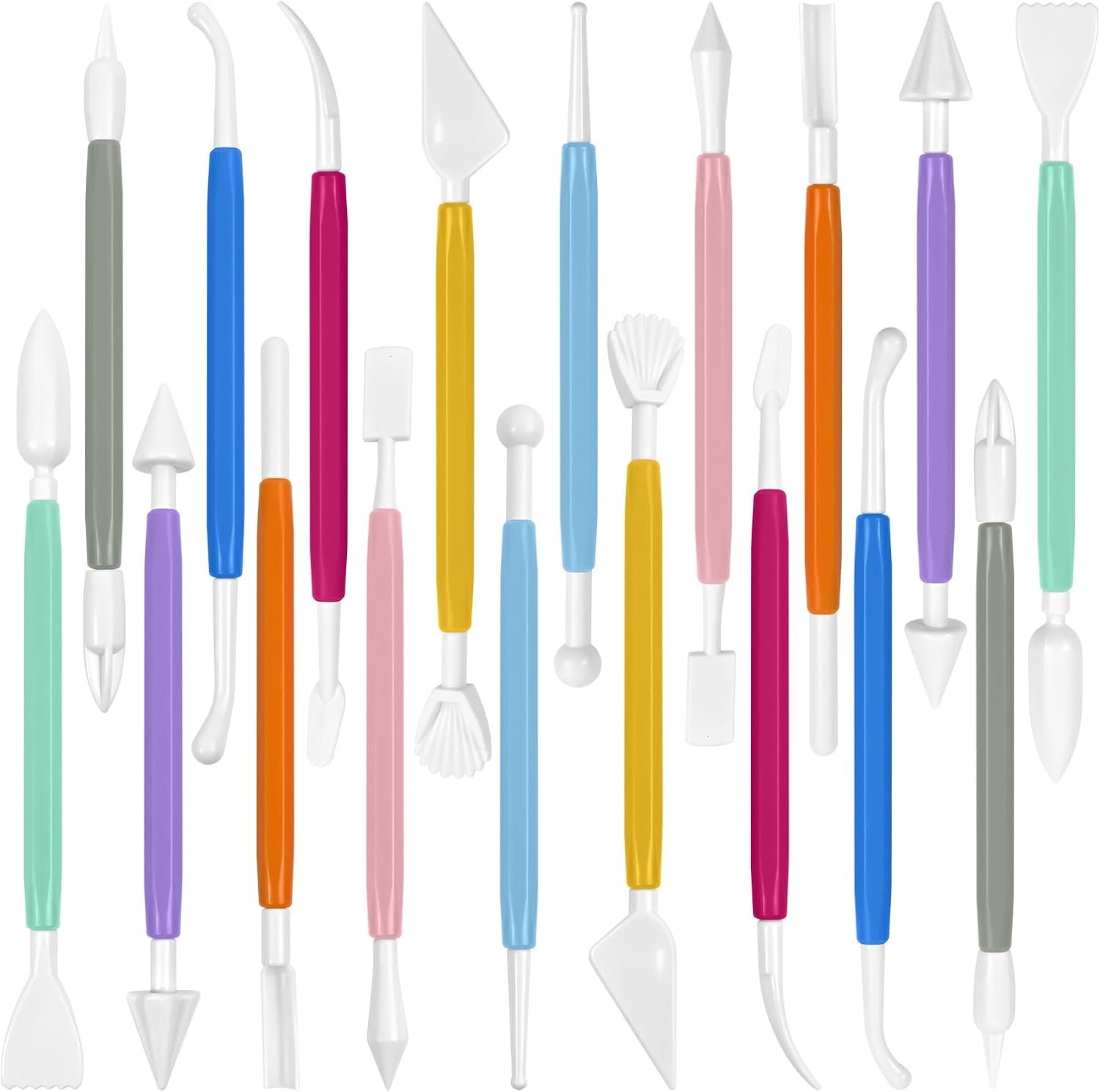 18PCS Double Ended Clay Sculpting Tools Set for Air Dry Polymer Clay Craft
