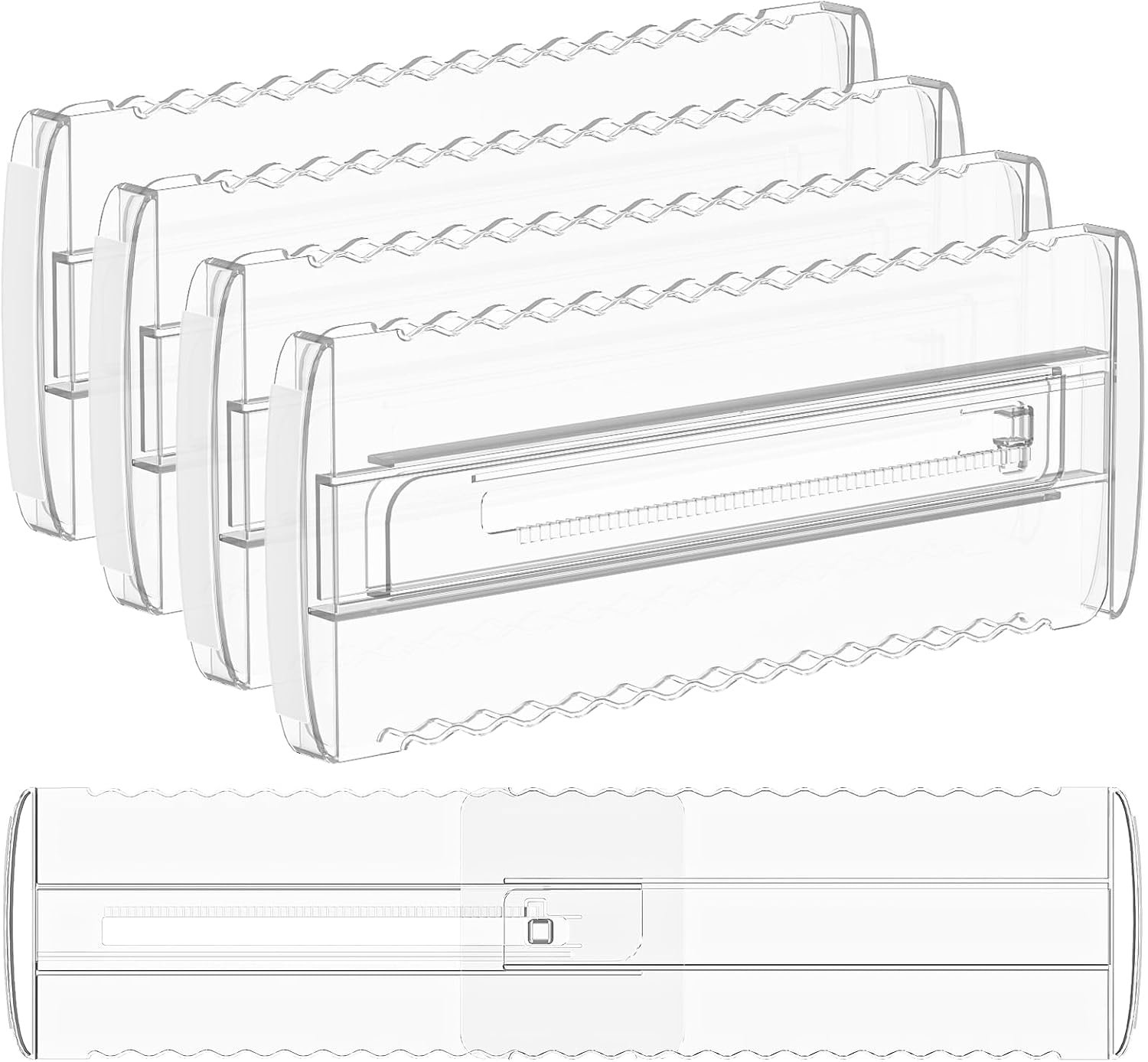 4 Pack 4″ High Drawer Dividers for Clothes, 10.2″-16.5″ Expandable