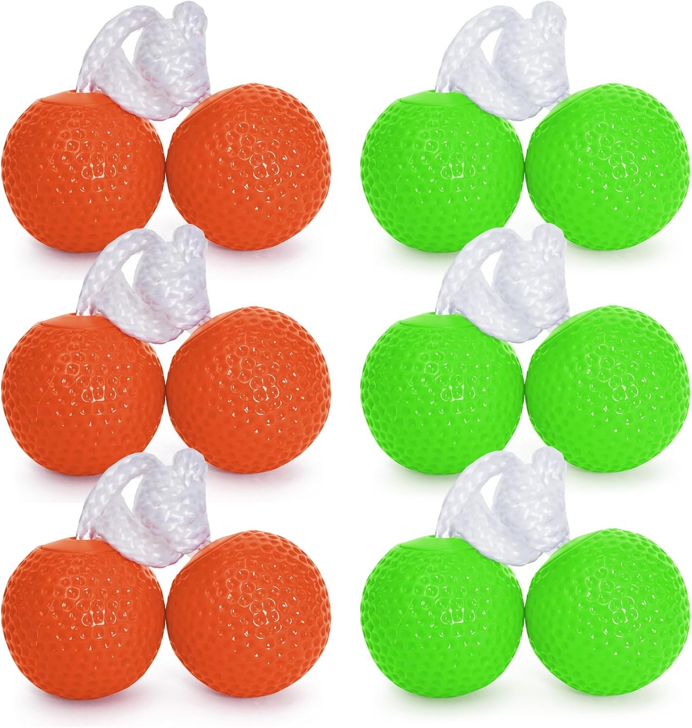 KH Ladderball Balls Set 6 Pack Replacement Balls Ladder Toss Game Balls Soft Golf Balls Safe for Kids