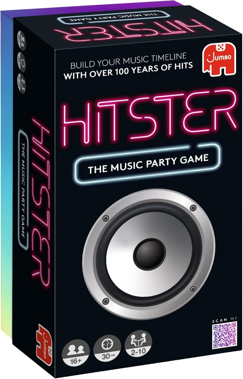 Jumbo Hitster – The Music Fun Party Quiz Card Game, 2-10 Players – 300 Plus Iconic Music Hits – Great for Adult and Family Game Night