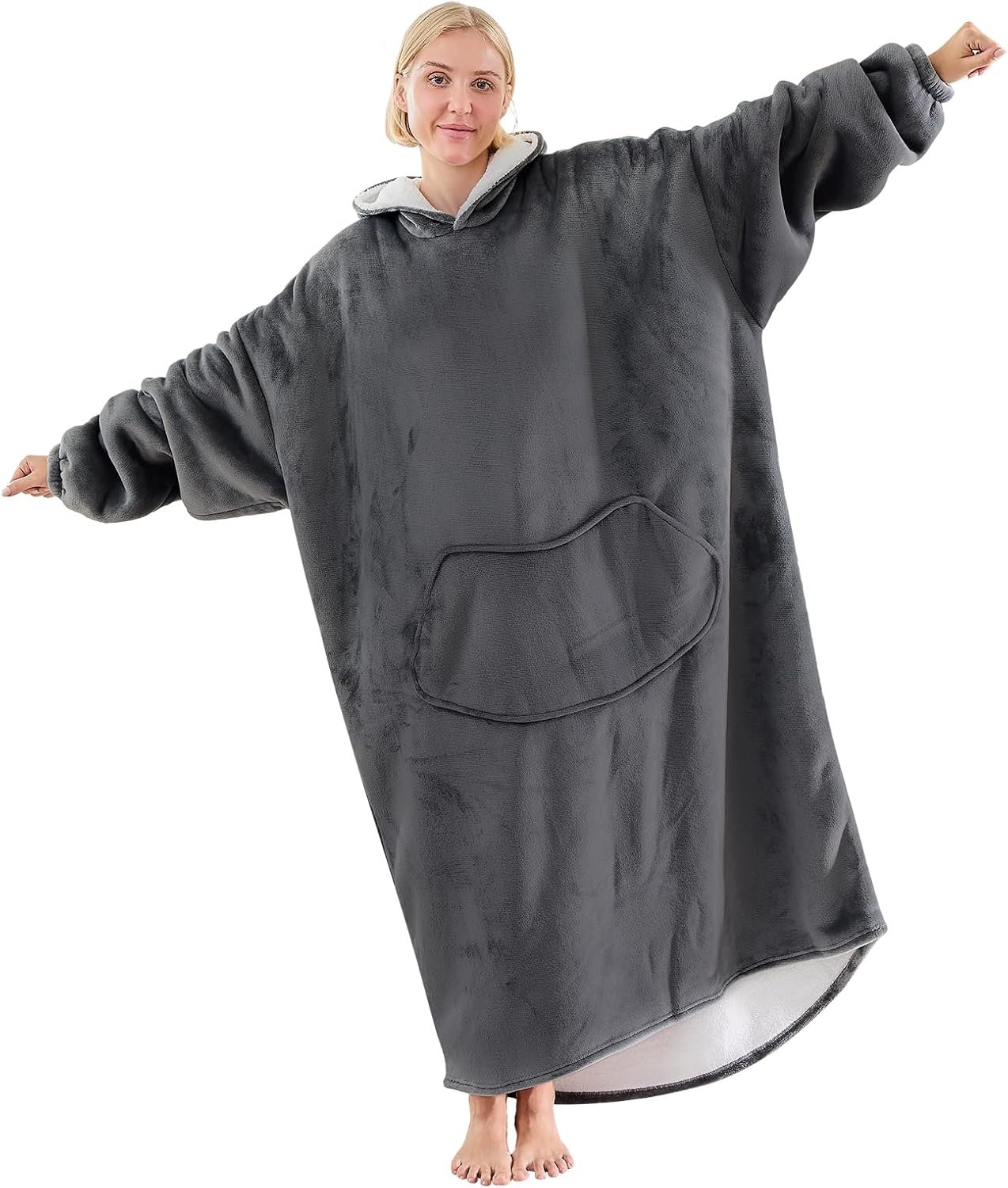 Moinlizy Oversized Wearable Blanket Hoodie for Women Men