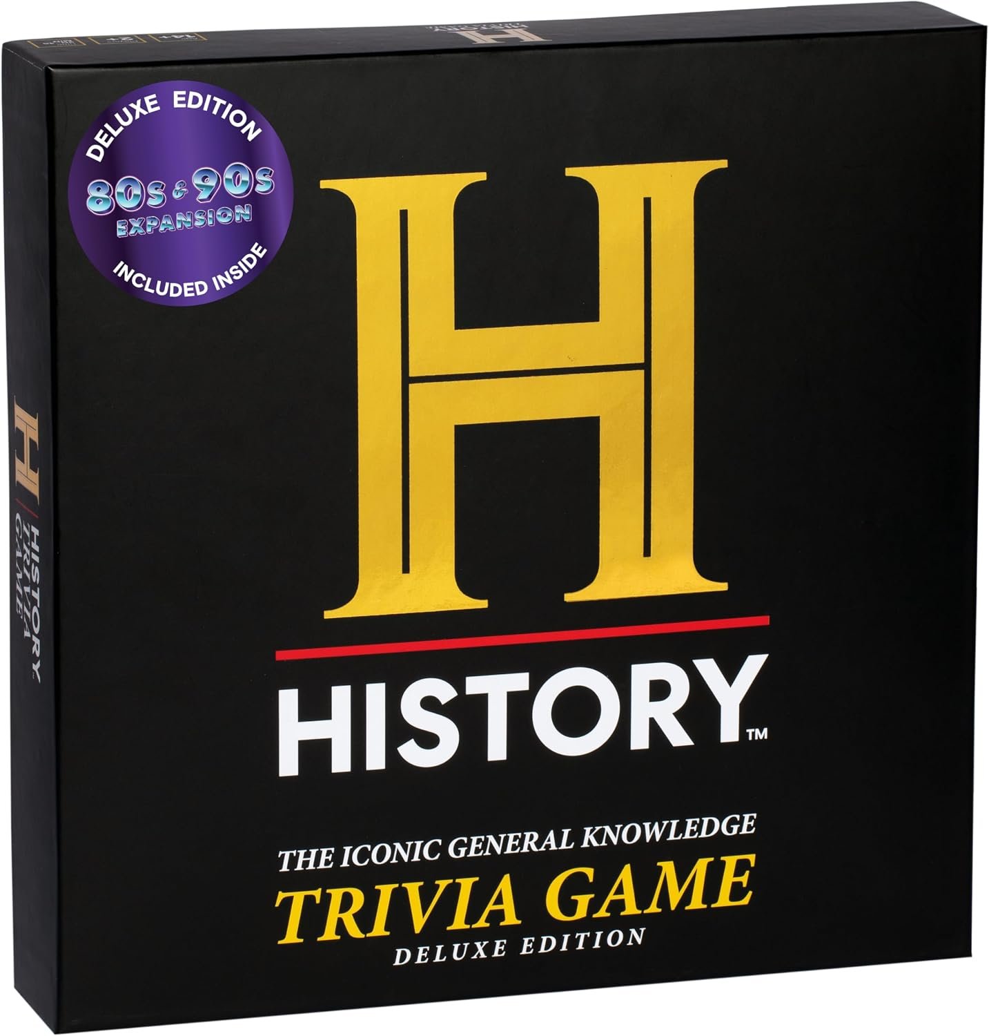 HISTORY Channel Trivia Game Deluxe – 2400 General Knowledge Questions Including 80s & 90s Trivia | HISTORY Trivia Card & Party Game for Adults, Families & Board Game Night – Great Gift for Dad & Gen X