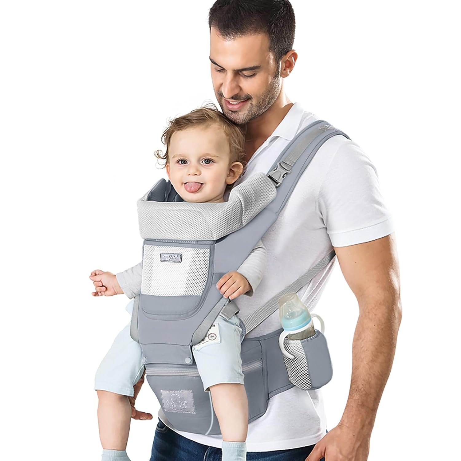 Baby Carrier Ergonomic Infant Carrier, Baby Hip Seat for 7-33lbs