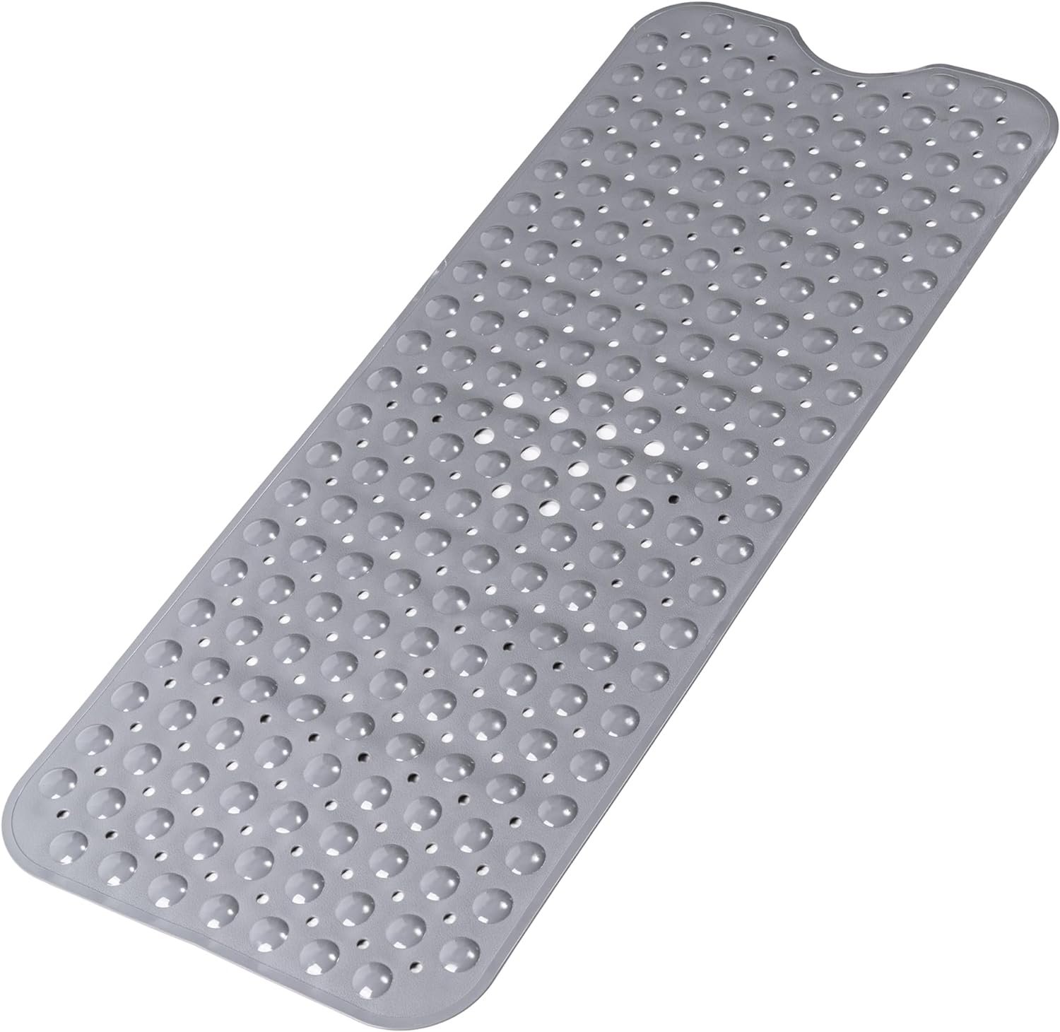 Non Slip Bathtub Shower Mat, Extra Long Bath Mat for Tub, 40×16 Grey