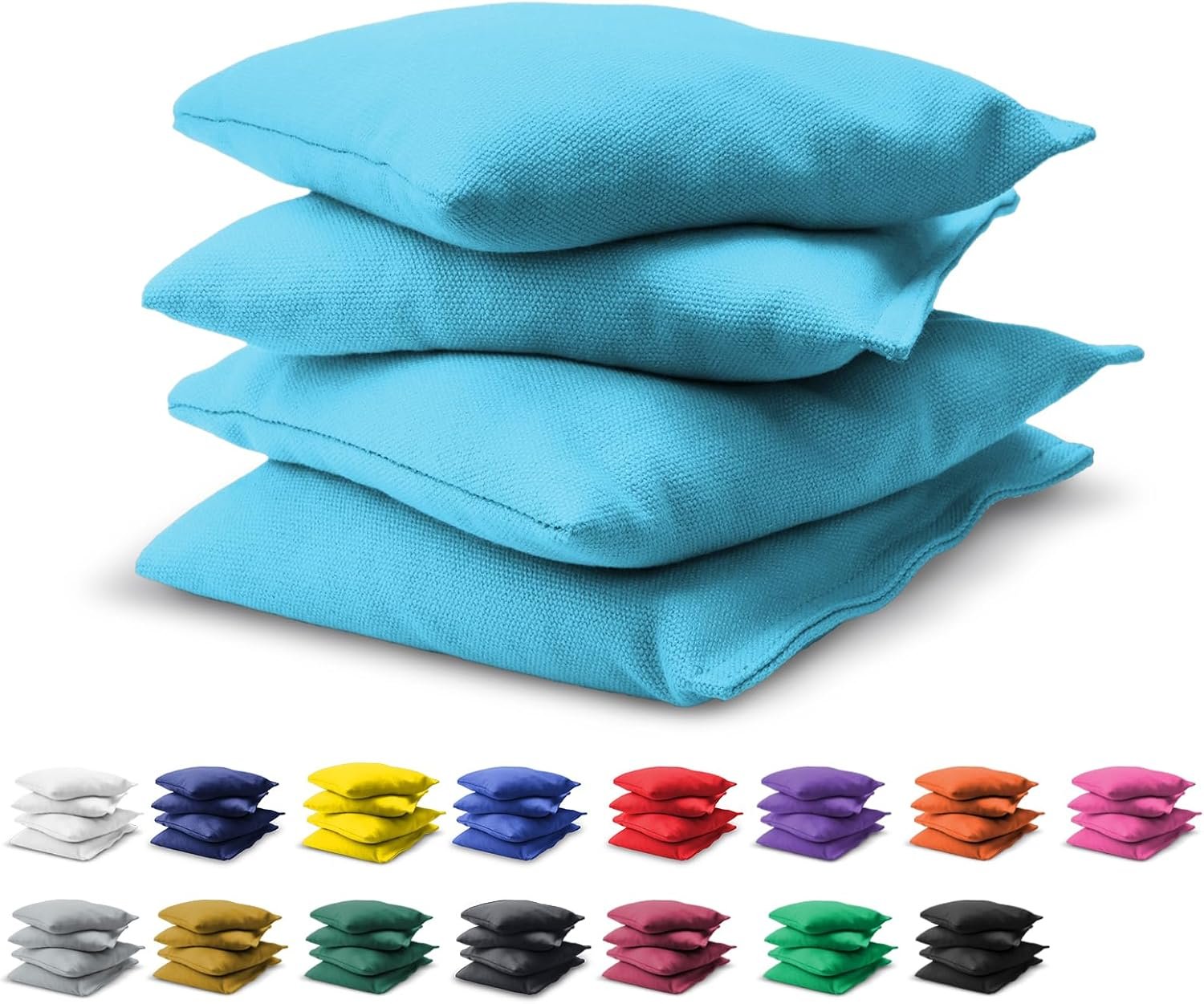 GoSports Cornhole Bean Bags Set of 4-16 Colors Available – Regulation All Weather, Mix and Match