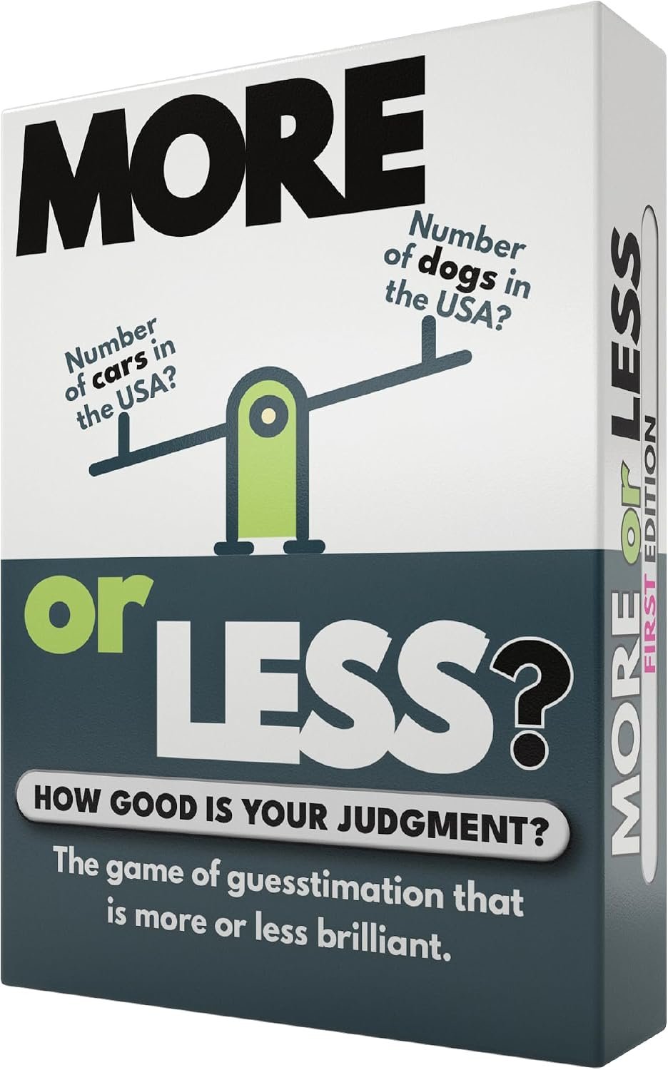 More or Less Card Game – Board Games for Adults & Teens | Age 12+