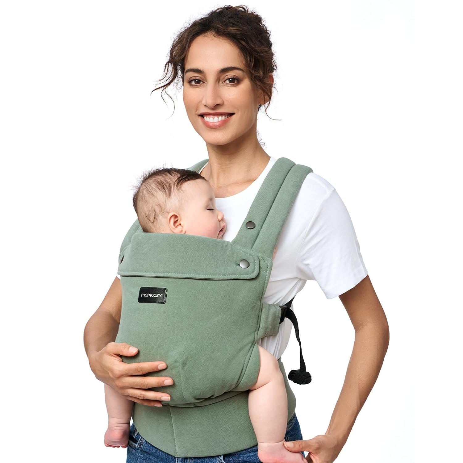 Momcozy Baby Carrier with Natural Cotton Linen, Soft & Cozy, Built to Last