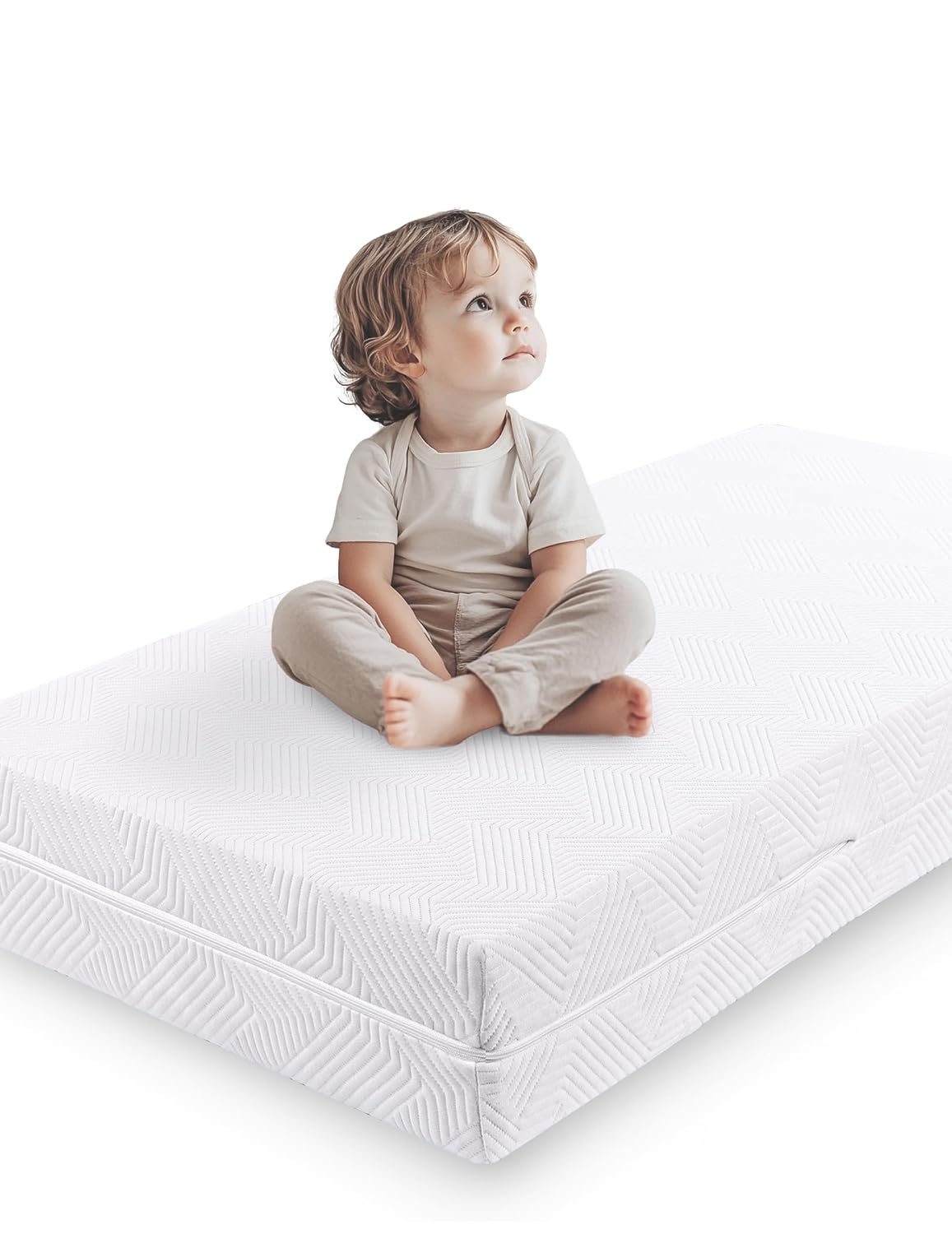 Babelio Ergonomic Zoning Crib Mattress, Memory Foam Toddler Mattress