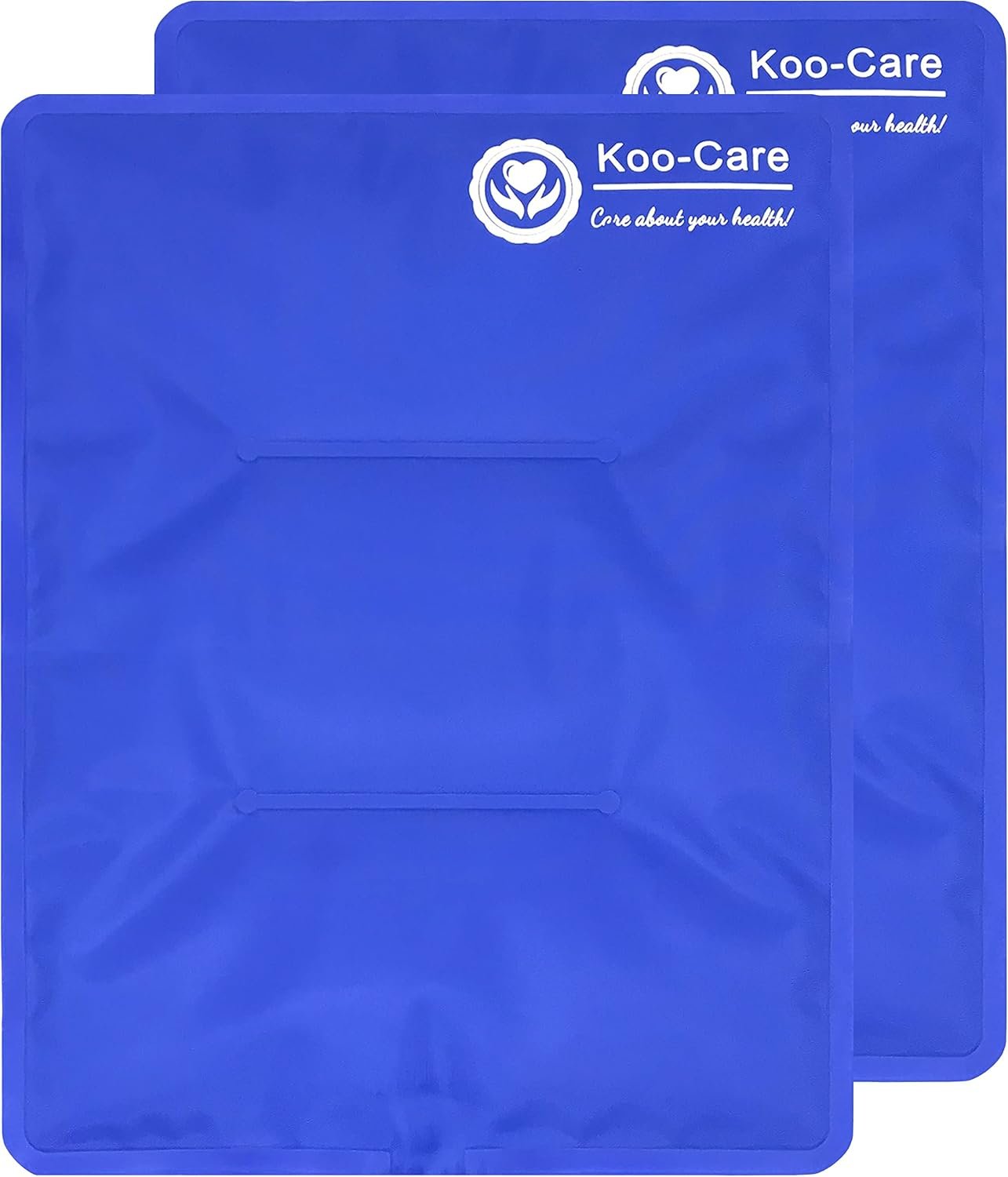 Koo-Care Large Flexible Gel Ice Pack for Injuries Reusable Hot Cold Compress – Fit for Shoulder Arm, Back, Hip, Knee, Shin, Foot Pain Relief, Swelling, Physical Therapy (L, 11″ x 14″) Pack of 2