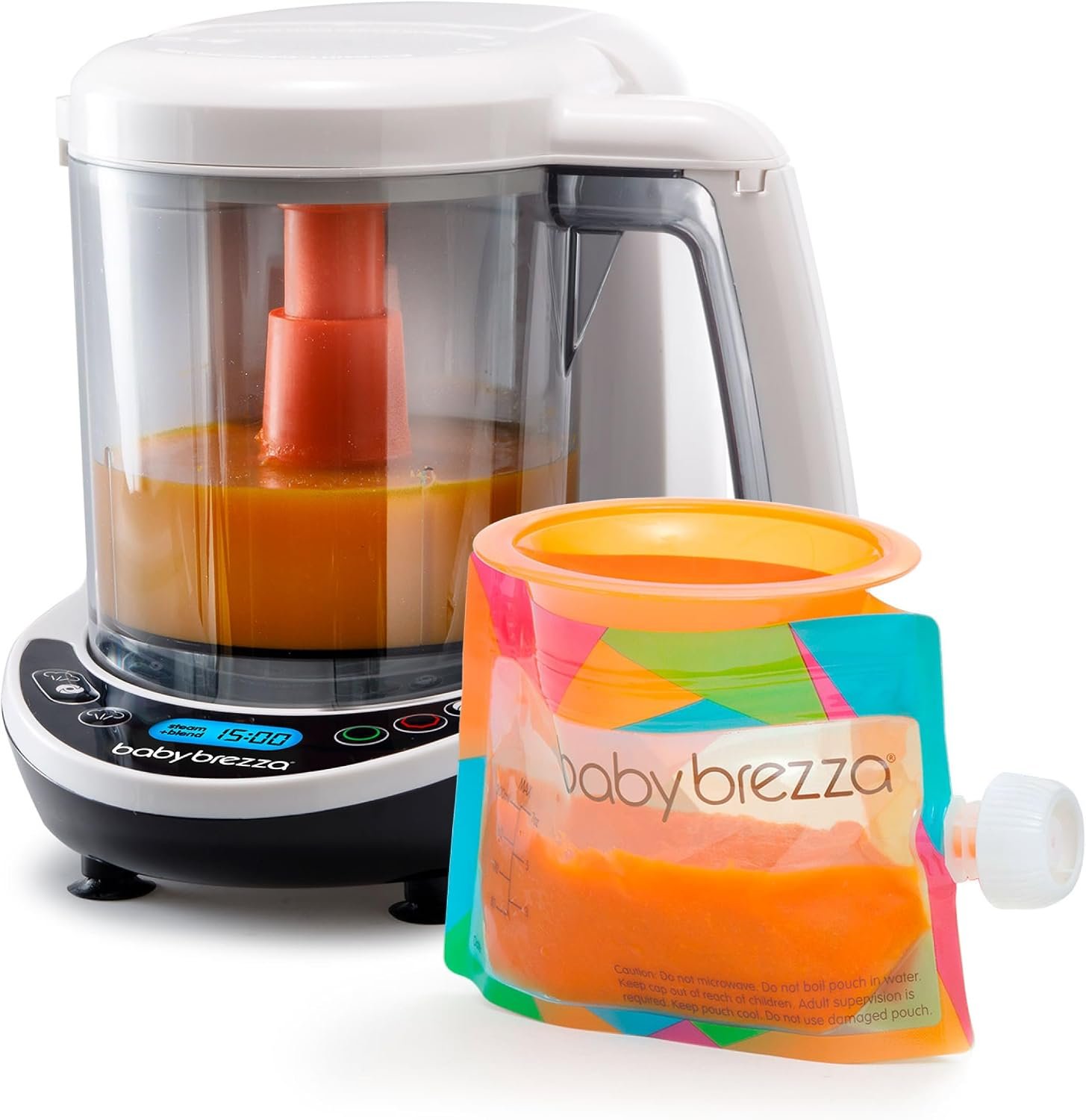 Baby Brezza One Step Baby Food Maker Deluxe – Steam + Blend Organic Food