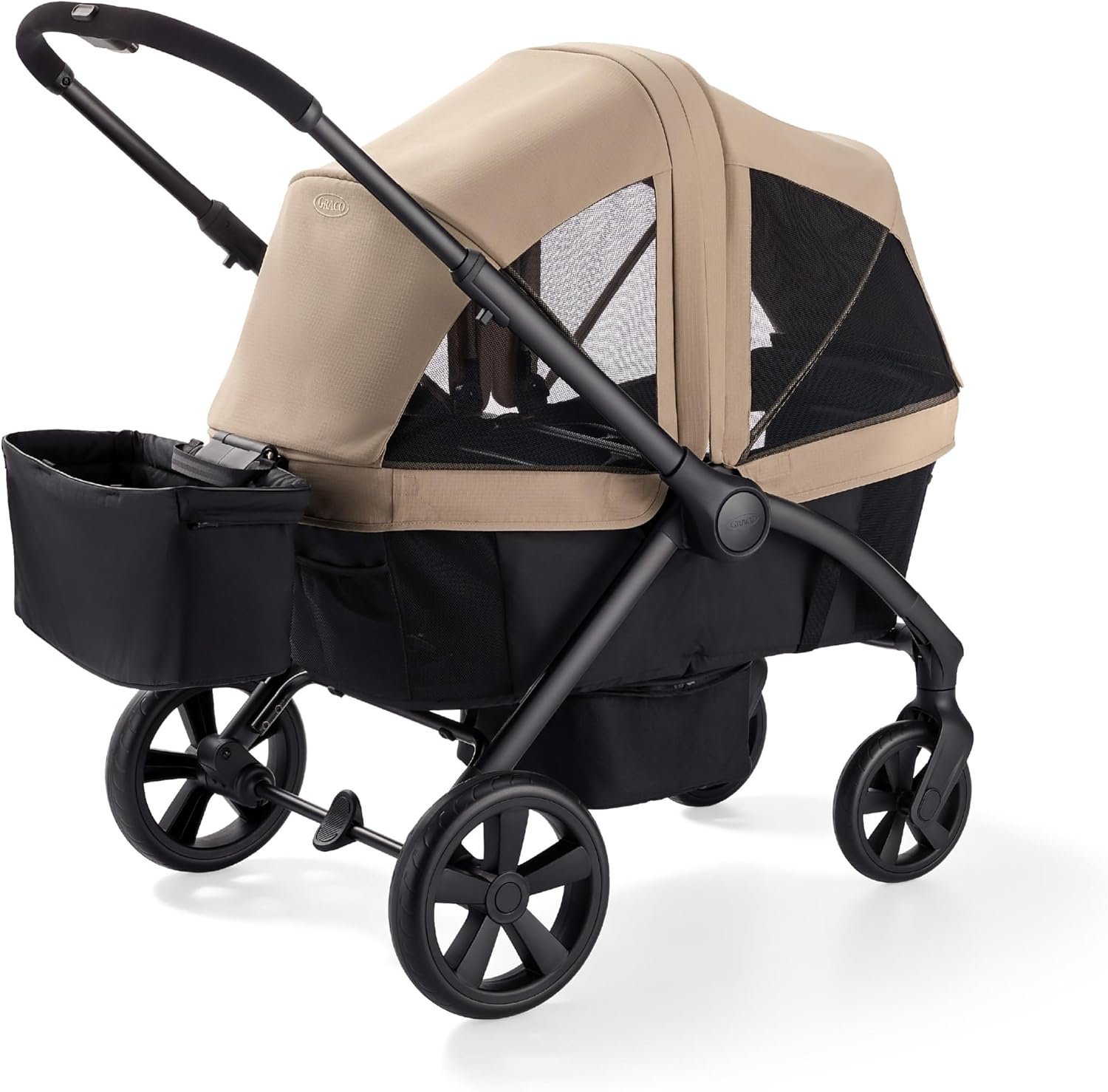 Graco Ready2Roll Stroller Wagon – All Terrain Baby Wagon Stroller for 2 Kids, Compact Foldable Wagon, Accepts Infant Car Seats