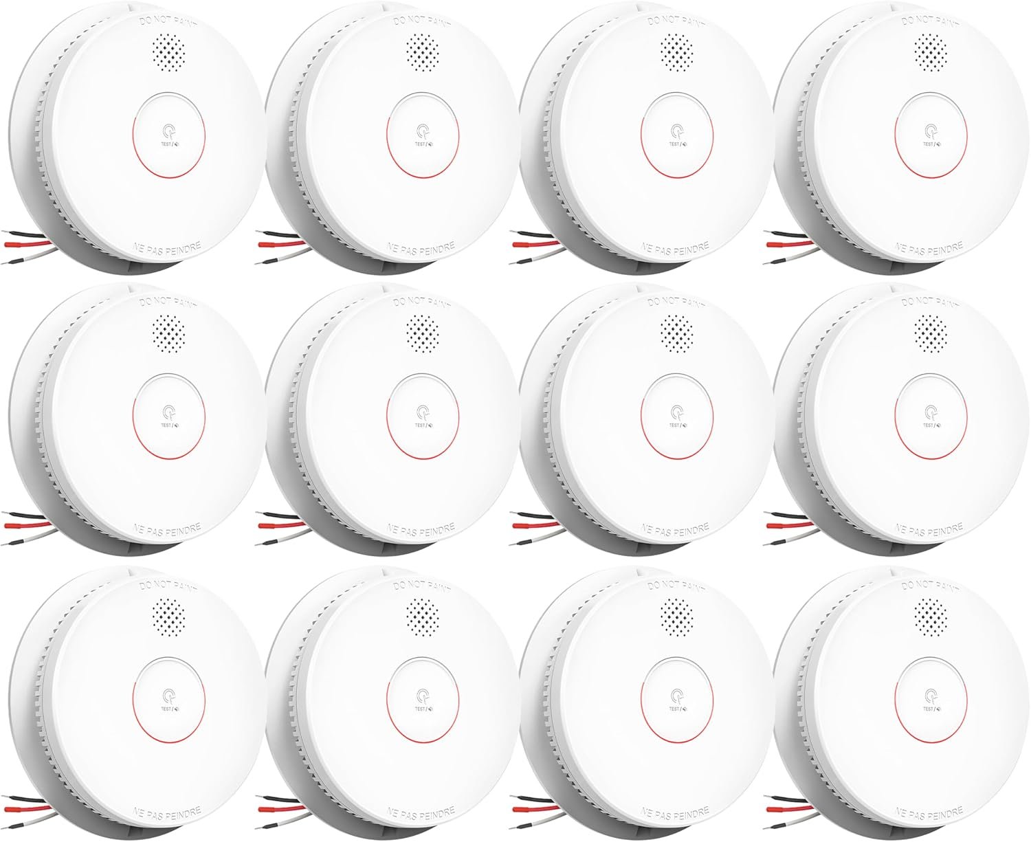 SITERWELL Smoke Detector Photoelectric Smoke Alarm 9V Battery Backup