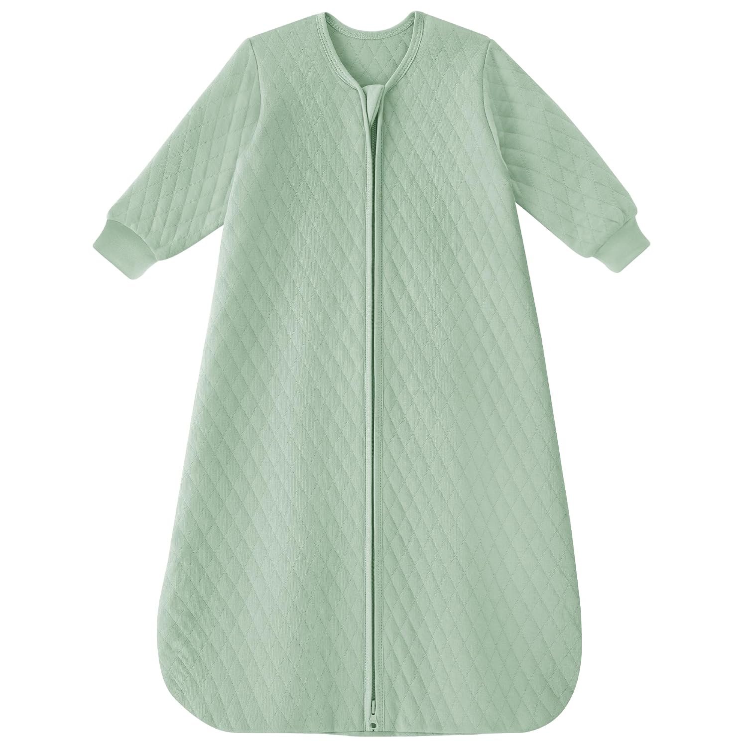 Yoofoss Baby Sleep Sack 0-6 Months 1.0 Tog Long Sleeve Organic Cotton