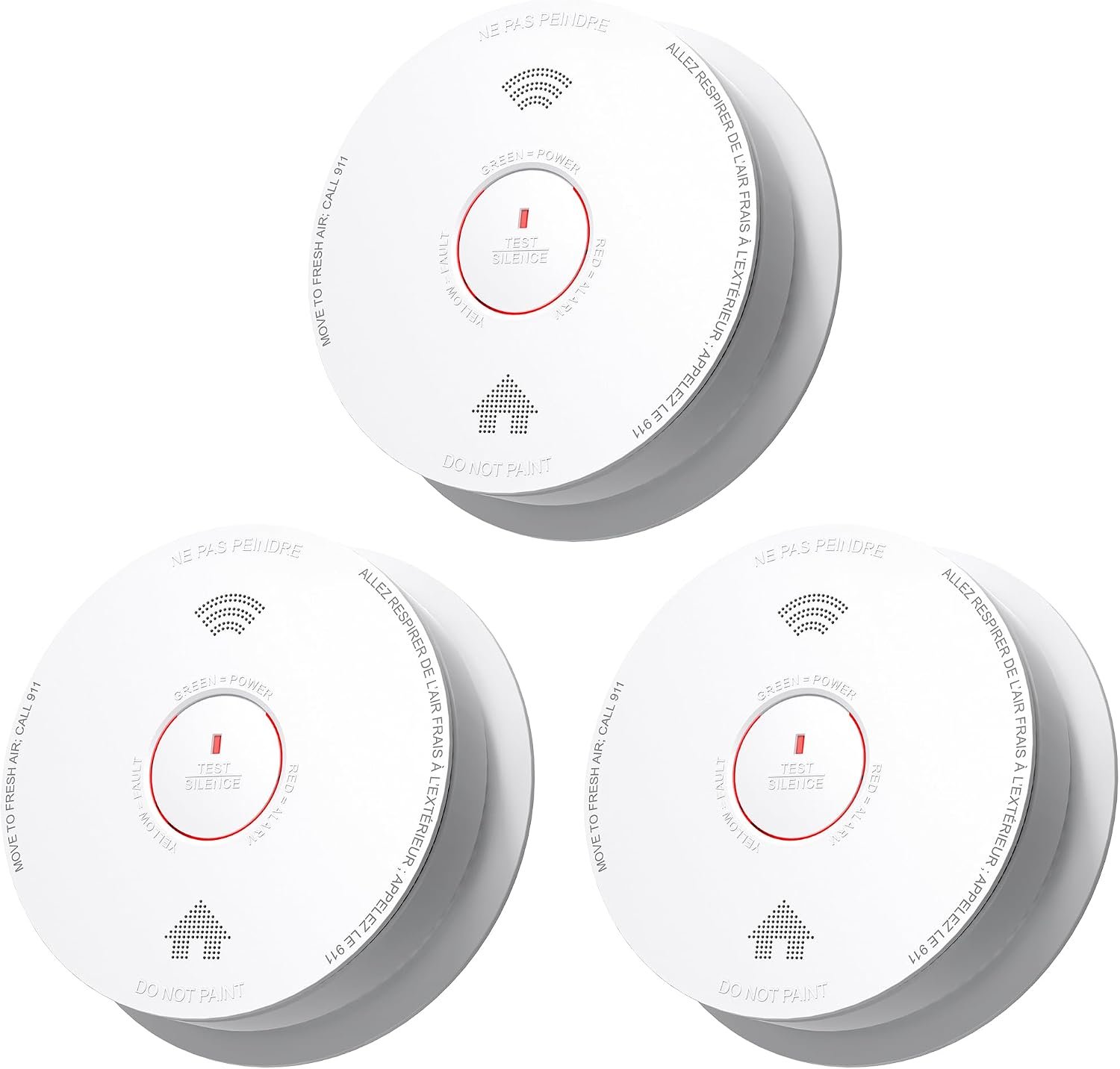 Siterlink Smoke Detector Carbon and Monoxide Detector Combo 1 Pack
