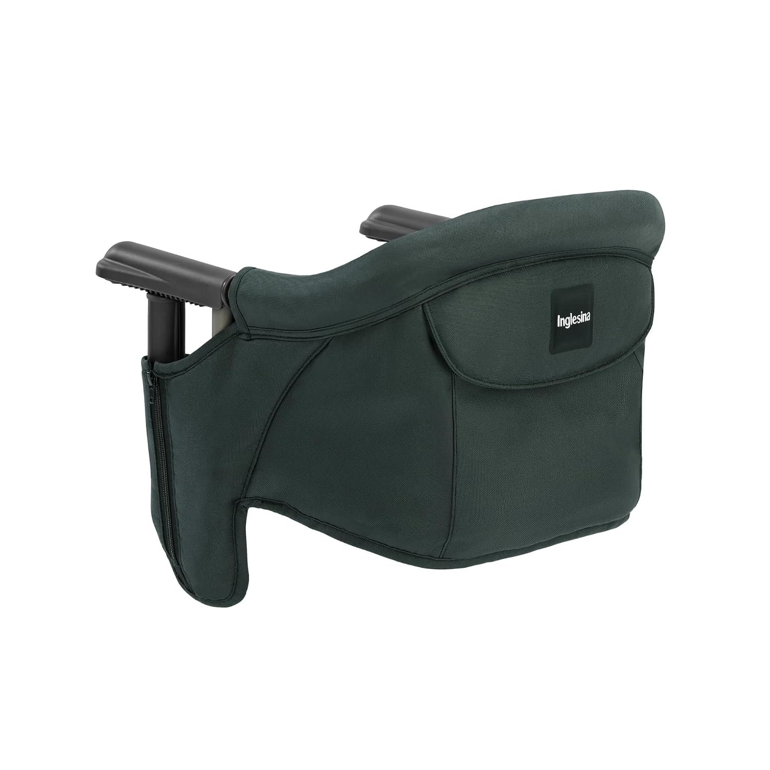 Inglesina Fast Table Chair, Dark Green – Portable Baby High Chair – for Babies & Toddlers up to 37 lbs – Collapsible – Fits Tables 0.8” to 3.5” Thick – Compact & Easy to Use – Travel Bag Included