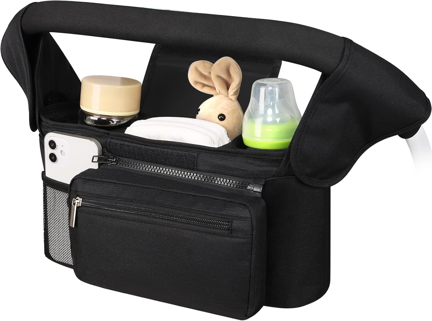 Accmor Universal Stroller Organizer with Insulated Cup Holder