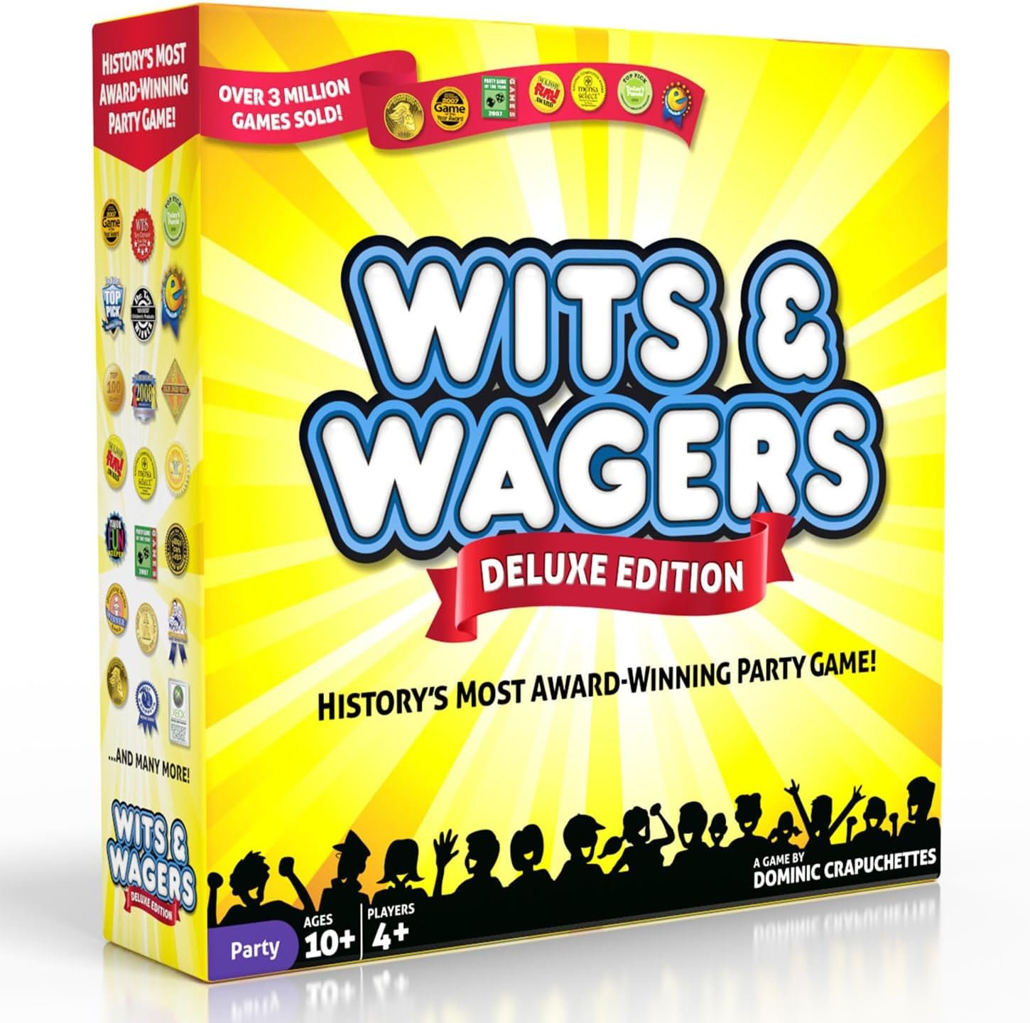 Wits and Wagers Deluxe Board Game | The Trivia Game Where You Don’t Need the Answers to Win | Party Game for Groups | 4+ Players | Age 10+