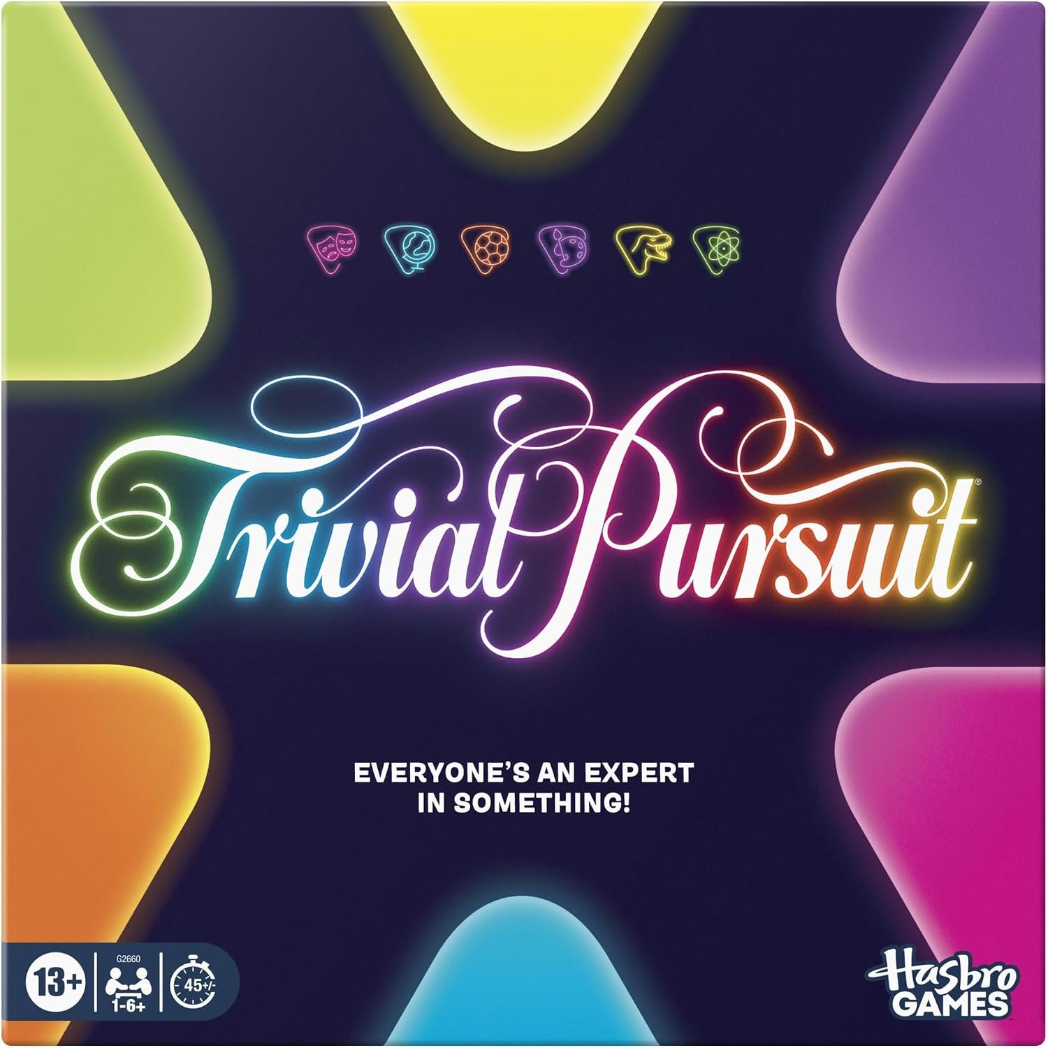 Trivial Pursuit Board Game (2026) | Updated Features, Co-Op and Team Options | Fun Trivia Party Games | 1 to 6 or More Players | 45 Mins. | Ages 13+