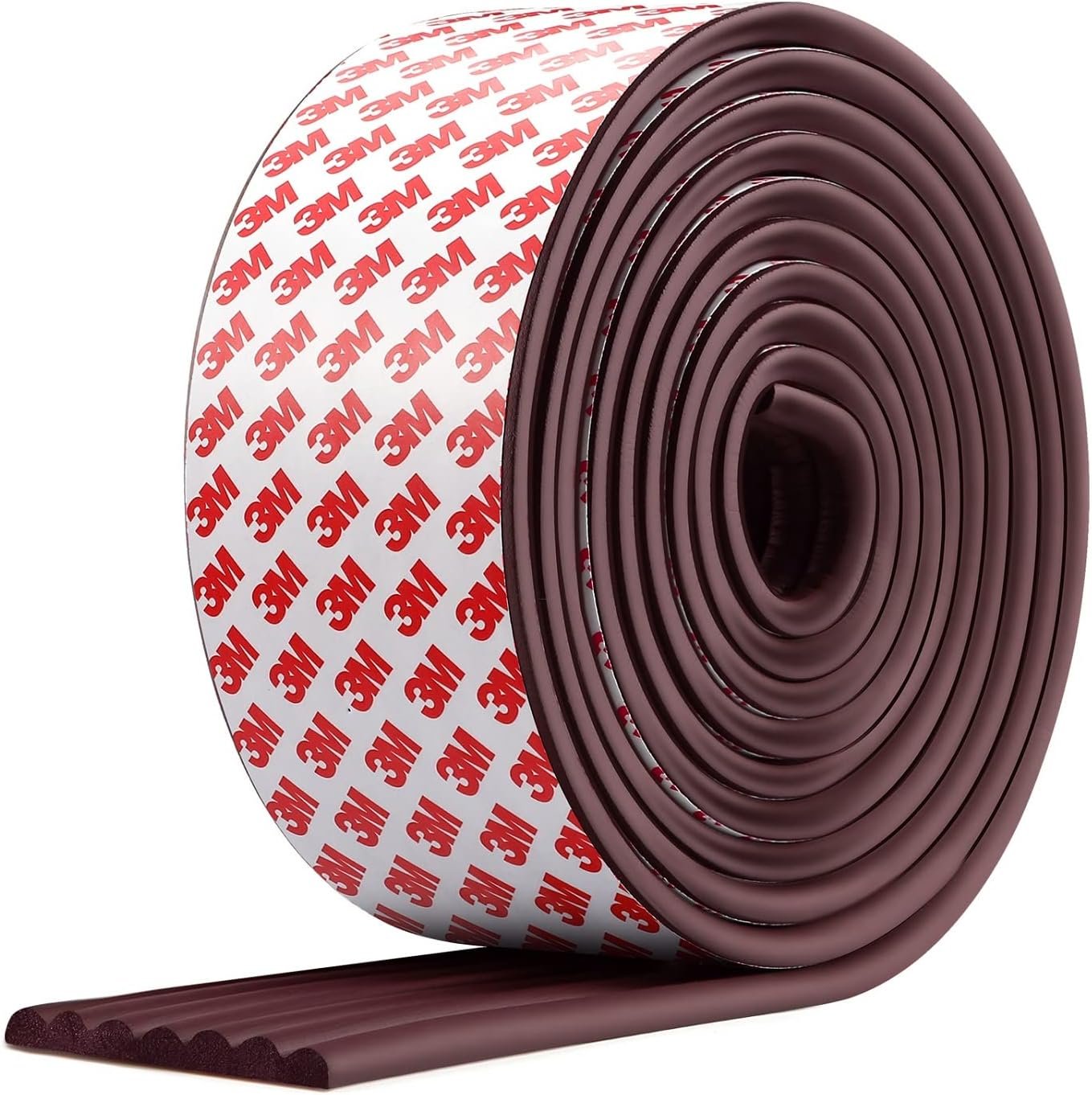 Upgraded Baby Proofing Edge Corner Protector, 16.4ft Edge Guards Padding with 3M Adhesive, Extra-Wide Soft Rubber Foam Padding, Furniture,Sharp Edge Safety Corner Edge Bumper Guard- Brown