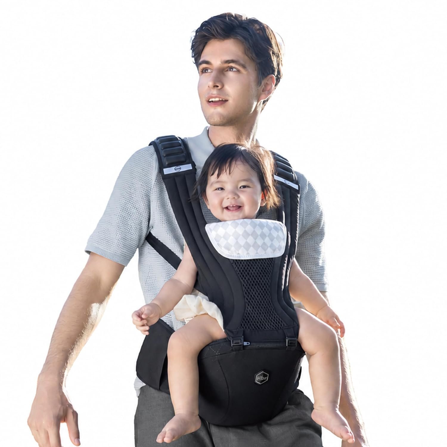 HBR German IGR-Certified Baby Carrier with Hip Seat, Less Shoulder Pressure