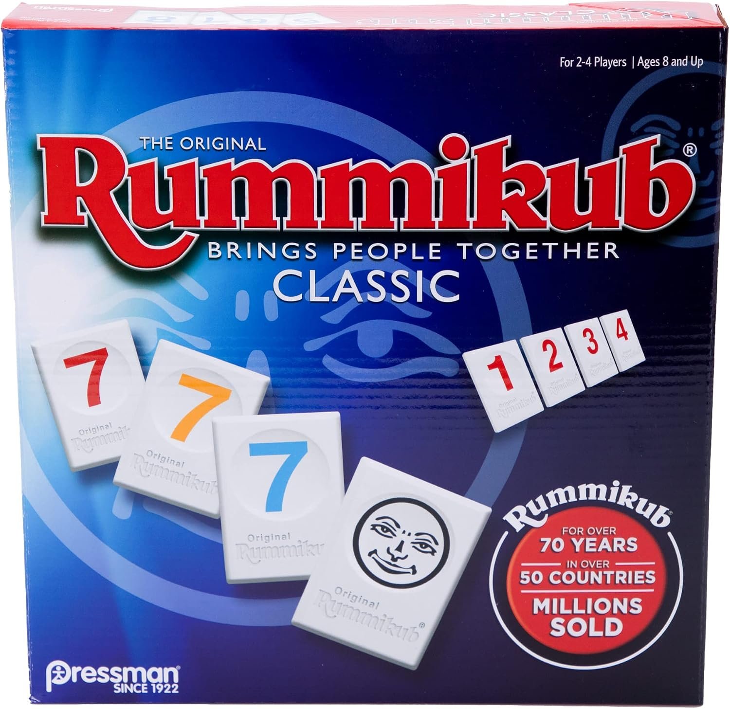 Pressman Rummikub – The Original Rummy Tile Game | Exciting Family Game of Strategy and Luck | Promotes STEM Skills | For Kids, Teens, Adults | 2-4 Players, Ages 8+