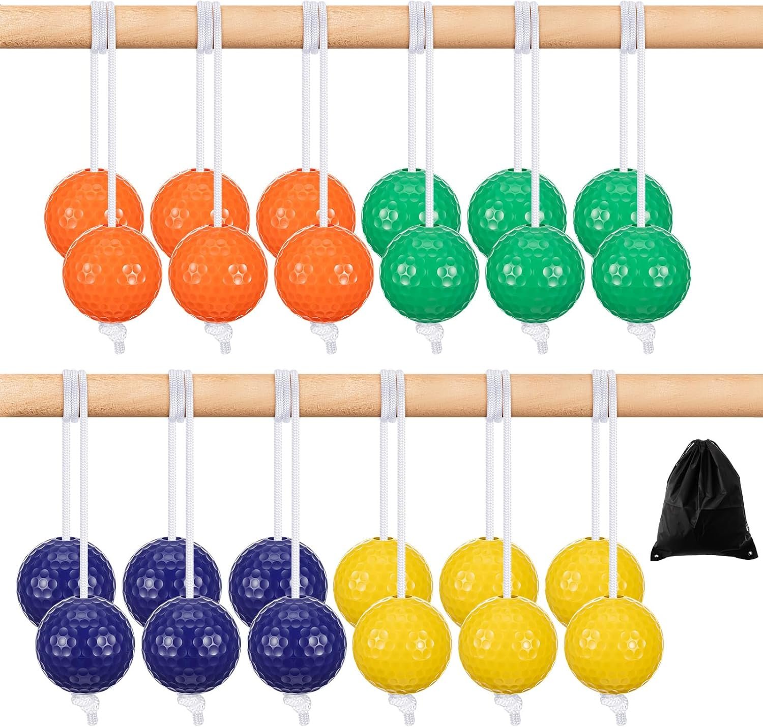 Lenwen 12 Pack Ladder Ball Replacement Bolas
