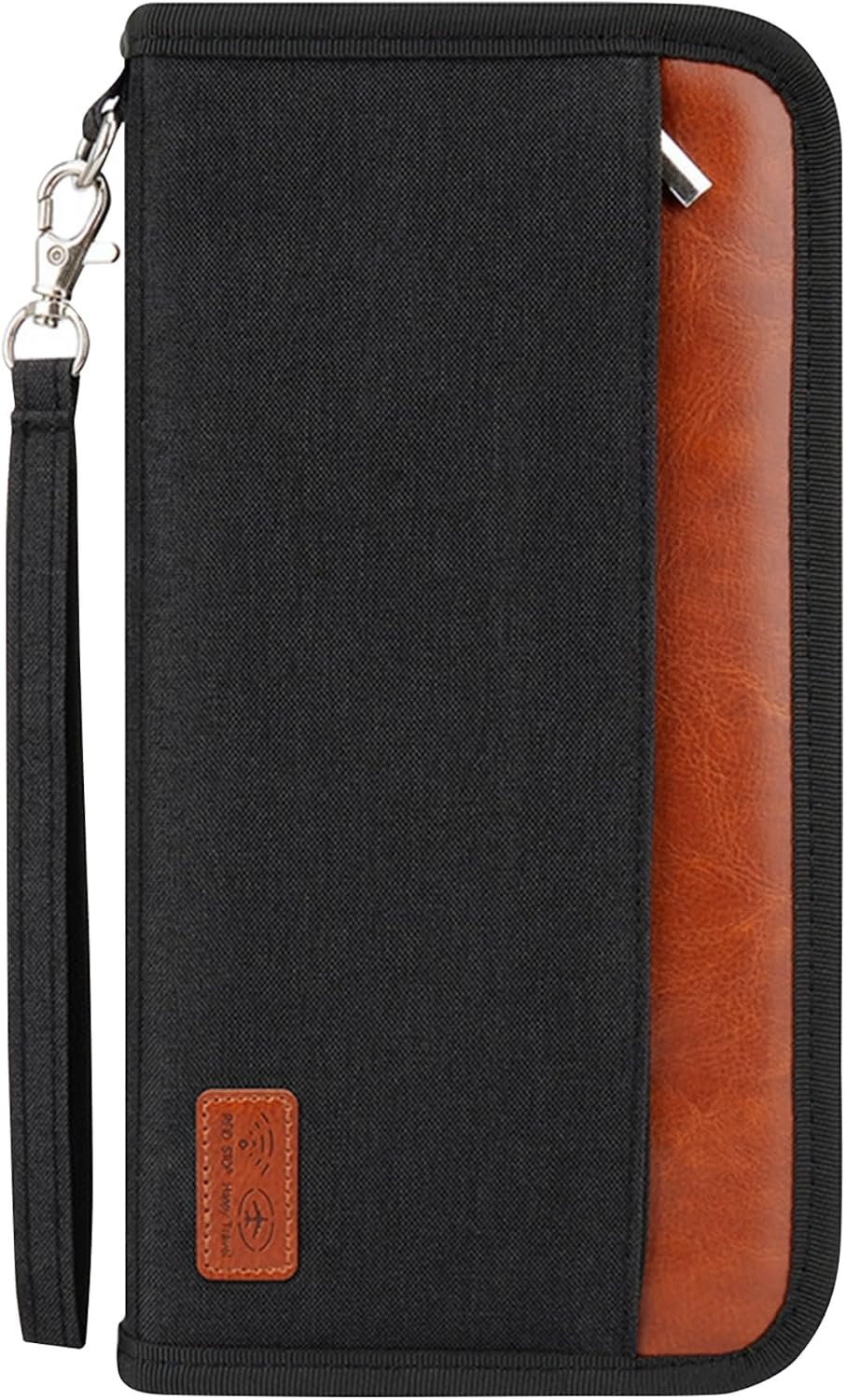 Passport Holder Family Travel Large RFID Blocking Passport Organizer, Travel Essentials Premium Wallets Credit Cards Case, Multi Pocket Waterproof Document Bag for Airports Vacations Business Trips