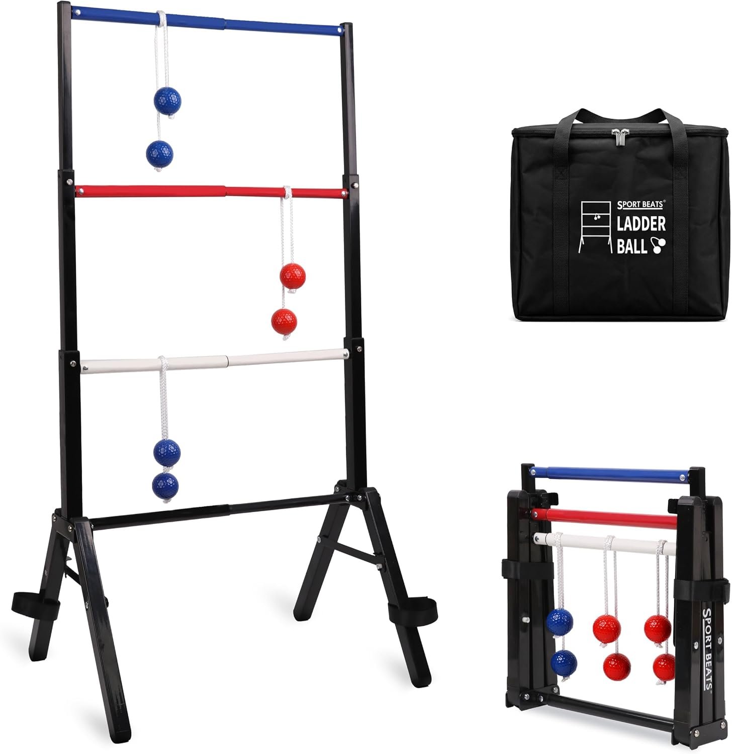SPORT BEATS Metal Ladder Toss Game Set – Ladder Ball Yard Outdoor Games