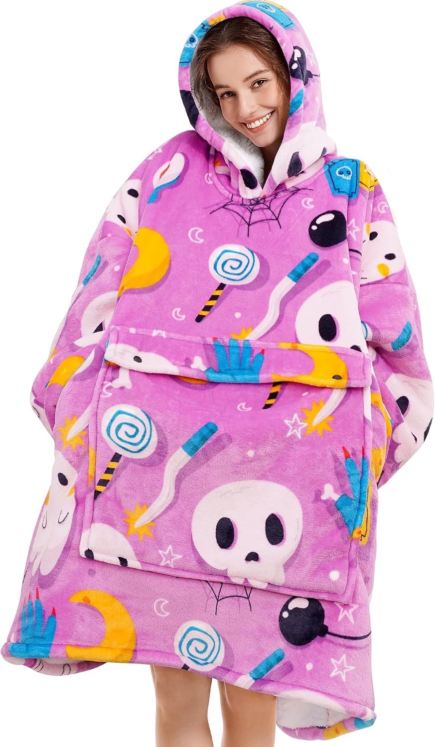 Narecte Cozy Oversized Hoodie Blanket Wearable Blanket for Adults