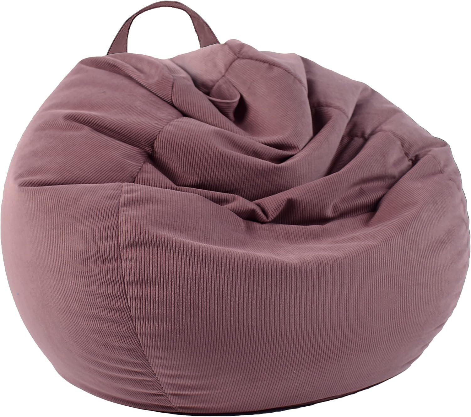LPMOERA Stuffed Animal Storage Soft Bean Bag Cover No Filler Dusty Pink