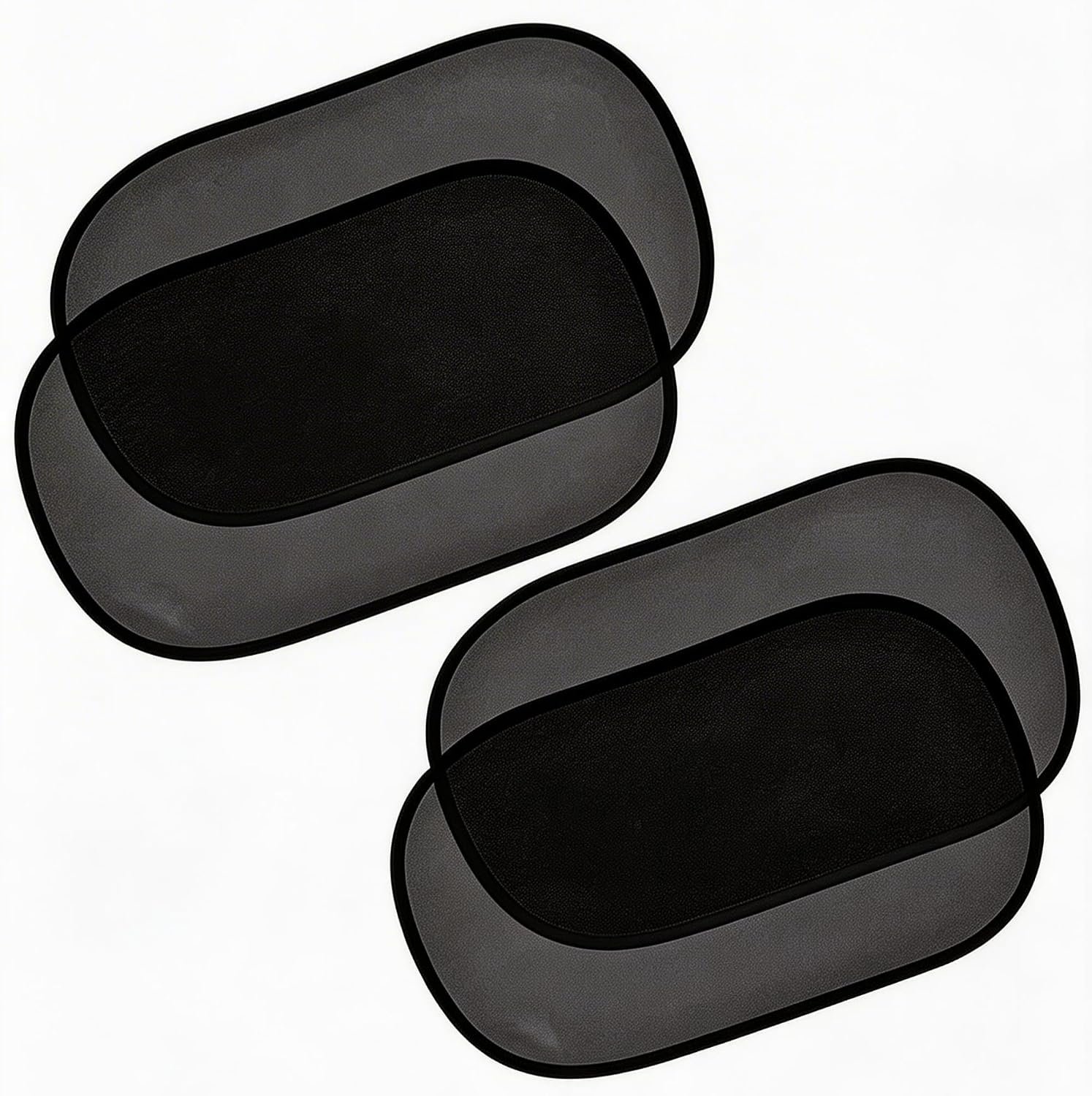 Car Window Shade for Baby -Glare Shield and UV Rays Protection for Your Child, Car Shades for Side Windows 4-Pack-20 X 12″&18″*14″Window Shade (Black 4 pcs)