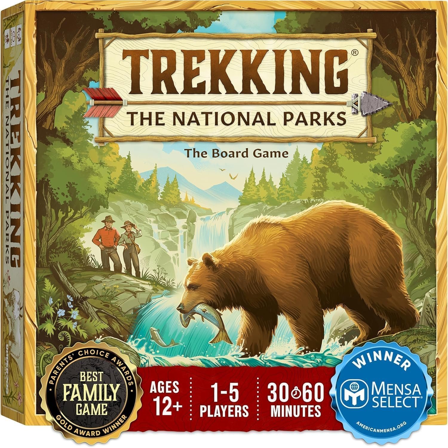 Underdog Games Trekking The National Parks – Award-Winning Family Board Game for Kids Ages 12+ – Easy to Learn, Fun Activities for 1-5 Players, Great for Family Bonding & for National Parks Lovers