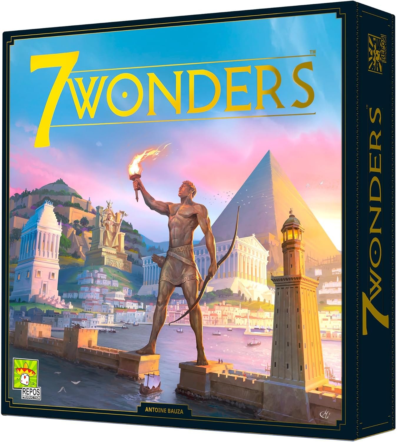 Asmodee 7 Wonders Board Game (New Edition) – Lead Your Civilization to Prosperity, Strategy Game for Kids and Adults, Ages 10+, 3-7 Players, 30 Minute Playtime