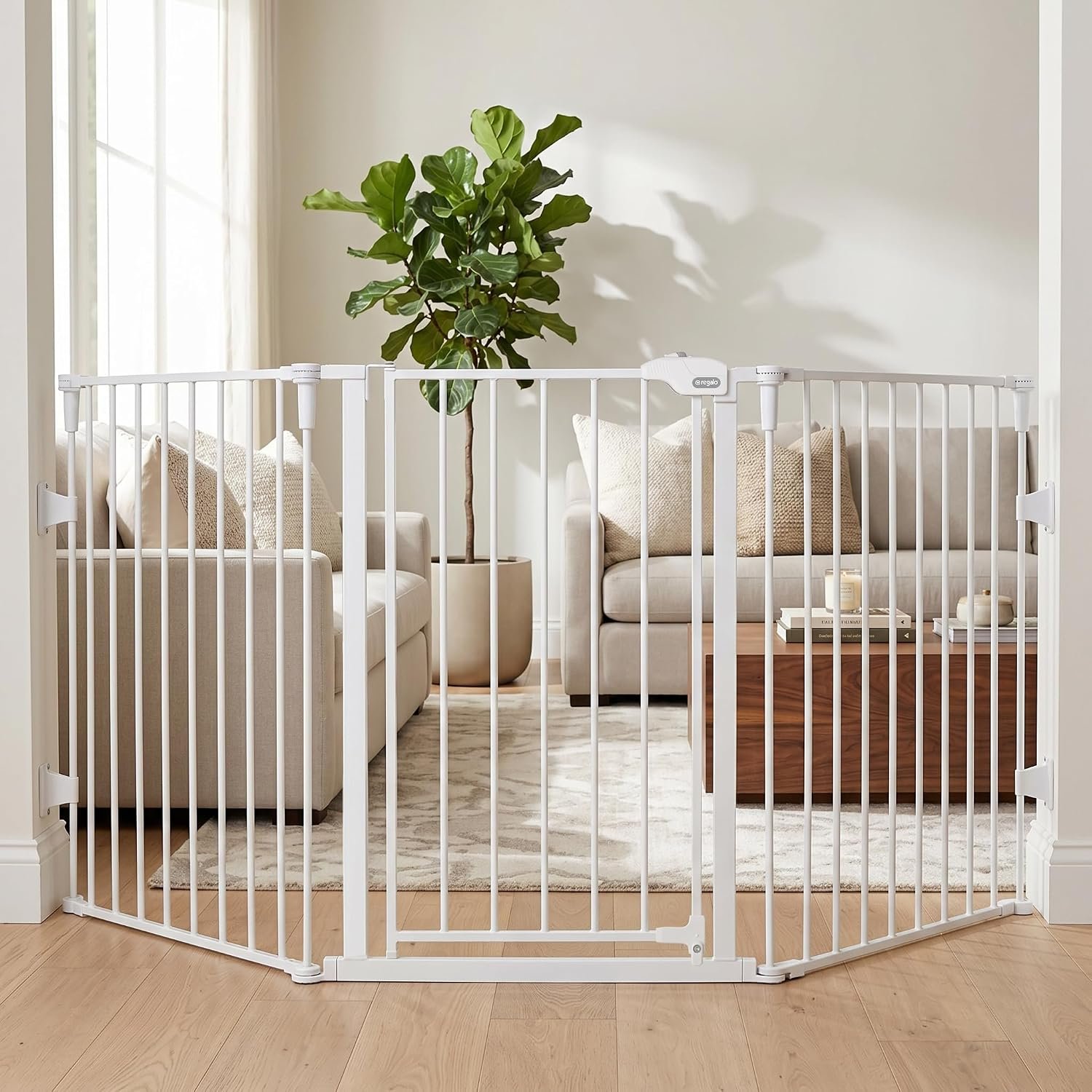 Regalo Safety 28″-76″ Super Wide Configurable Baby Gate