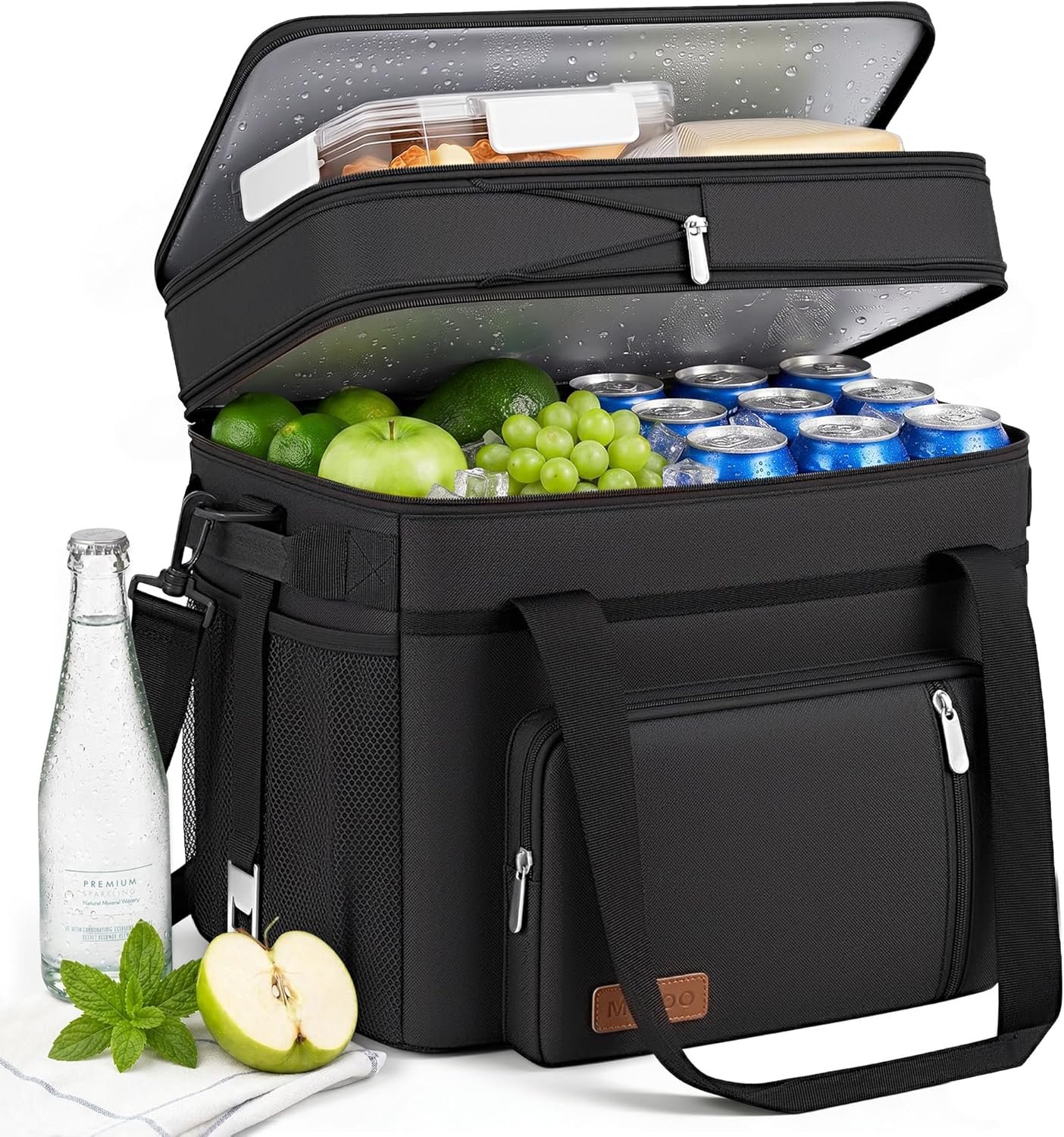 MIYCOO Cooler Bag with Expandable Double Deck, 60 Can Leakproof Cooler