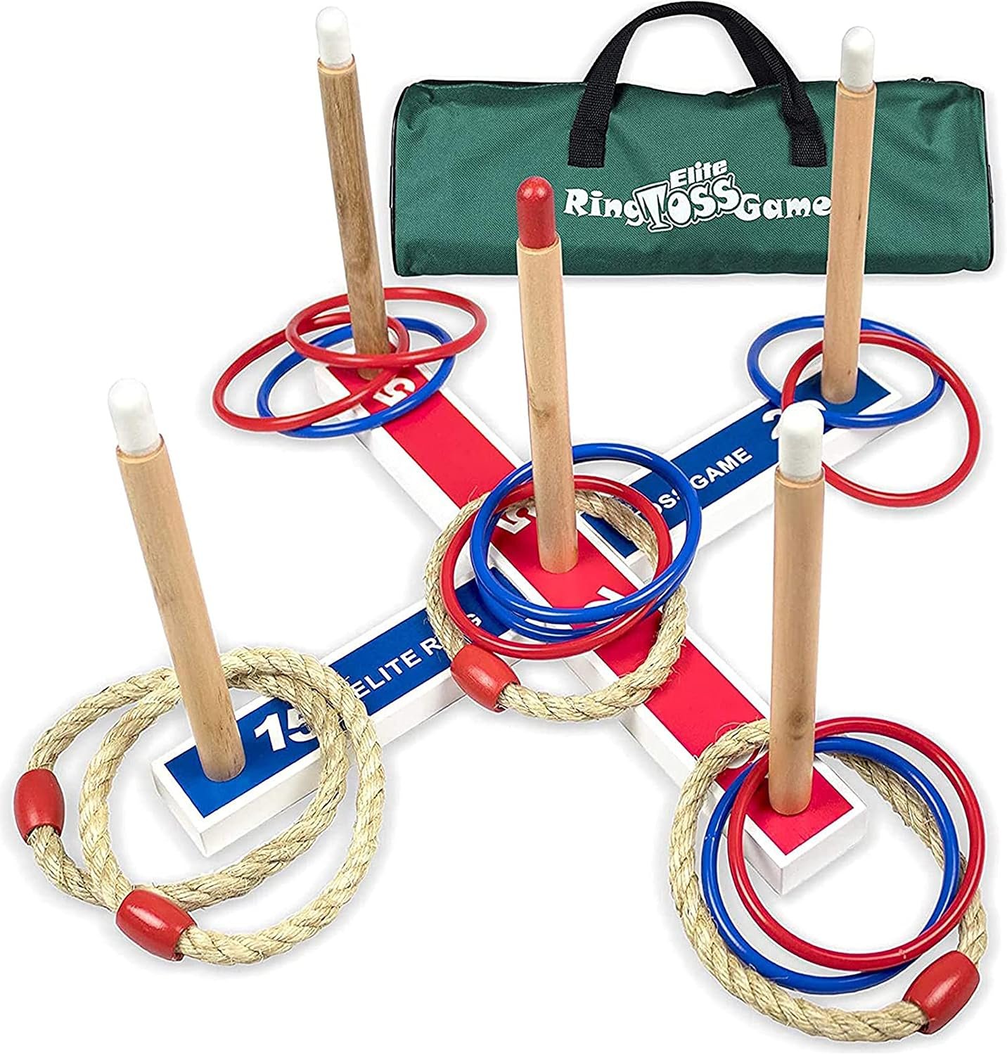Elite Sportz Ring Toss Games for Kids – Outdoor Yard Game for Adults & Family – Backyard Toys, Outdoor Game, Backyard Games, Lawn Games for Kids Ages 4-8